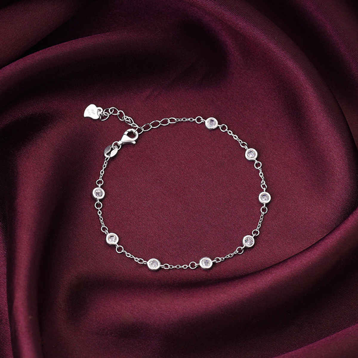 Giva Silver Connected by Circles Bracelet | BR0895