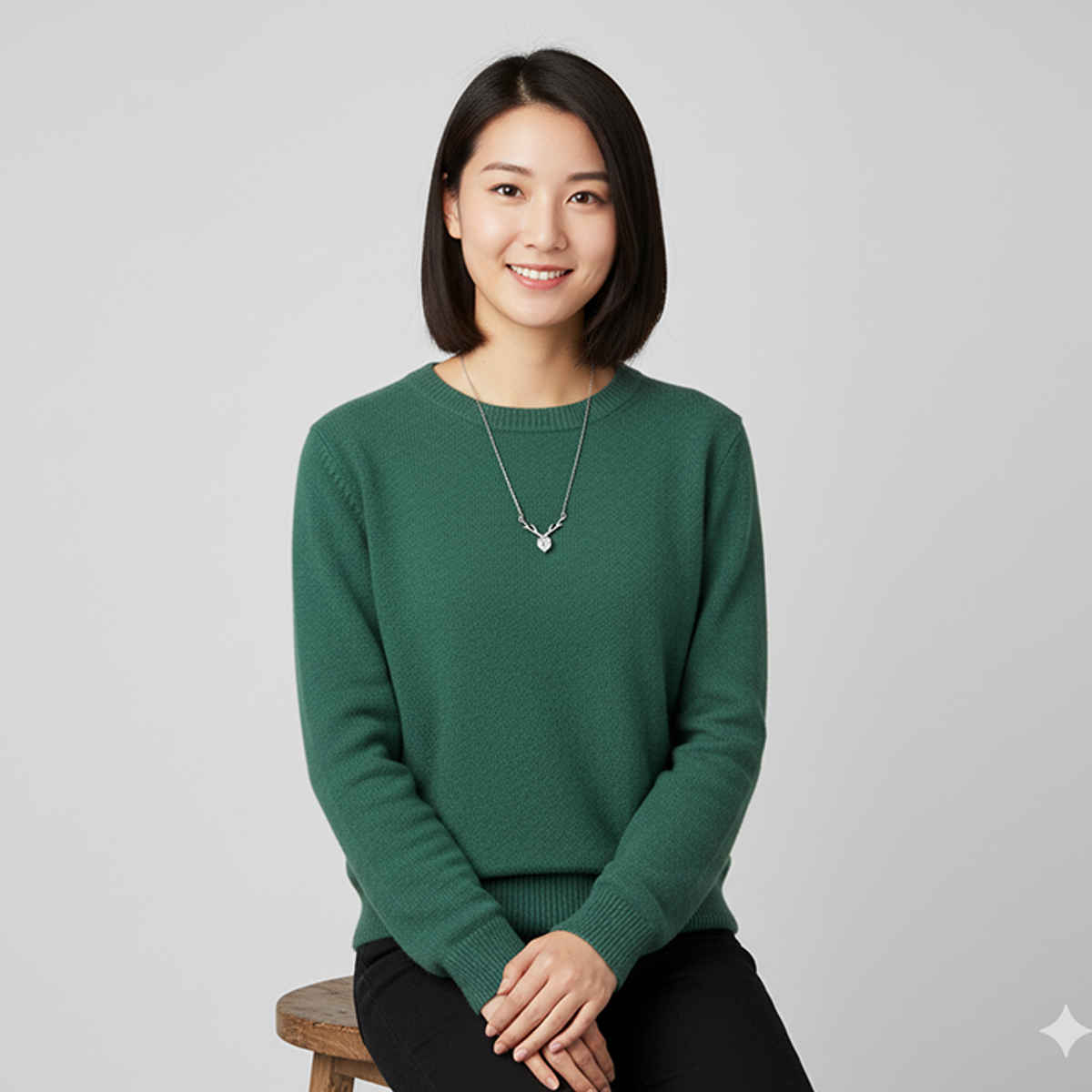 GIVA Anushka Sharma Silver Deer Heart Necklace | PD096