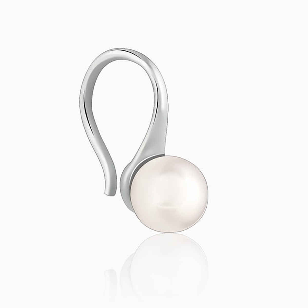 Giva Silver Pearl Small Stud Earrings