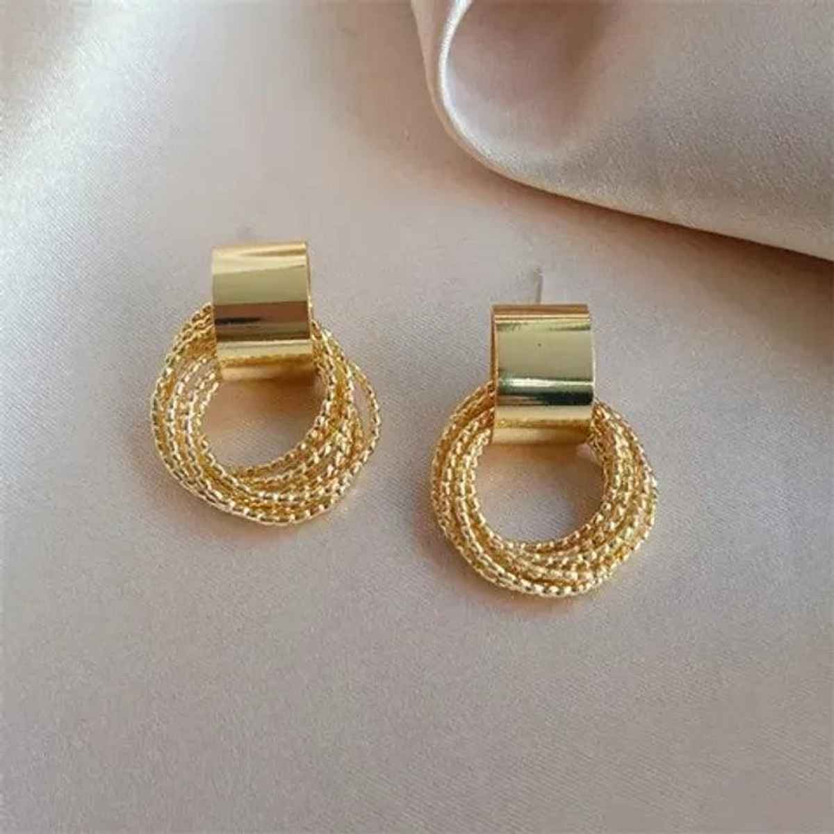 Estailo Fashion Women's Jewellery Earrings Gold One Size | E0001416