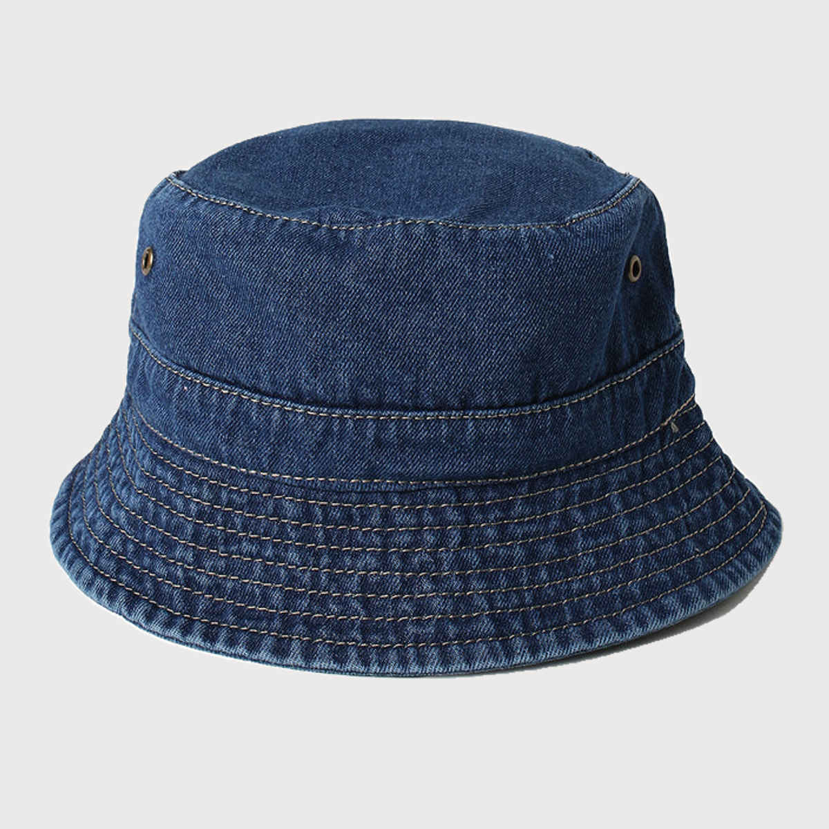 Haute Sauce Women's Textured Denim Bucket Hat | Blue - One Size