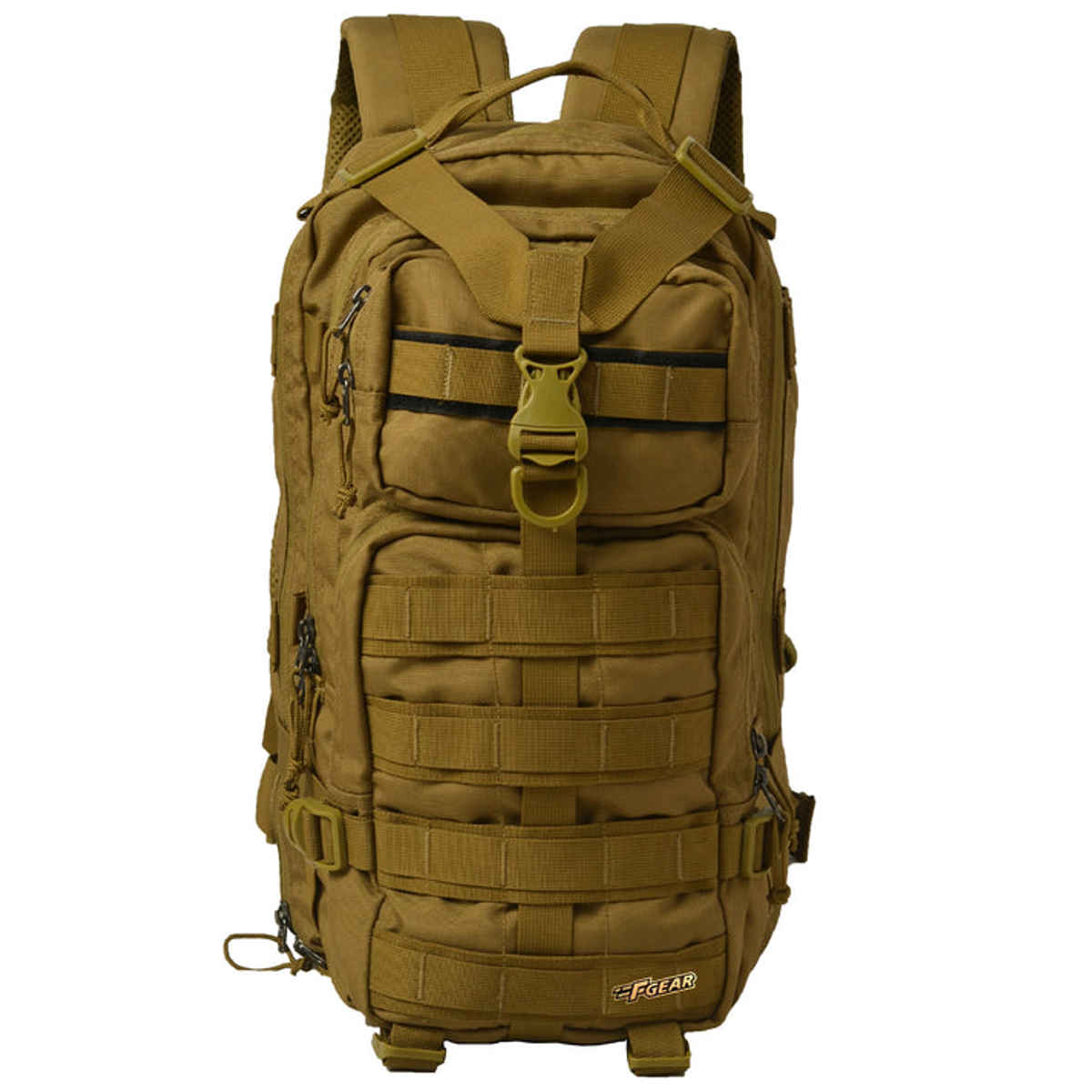 F Gear Unisex Solid Polyester 29 L Top Handle Rucksack | Khaki - Free Size