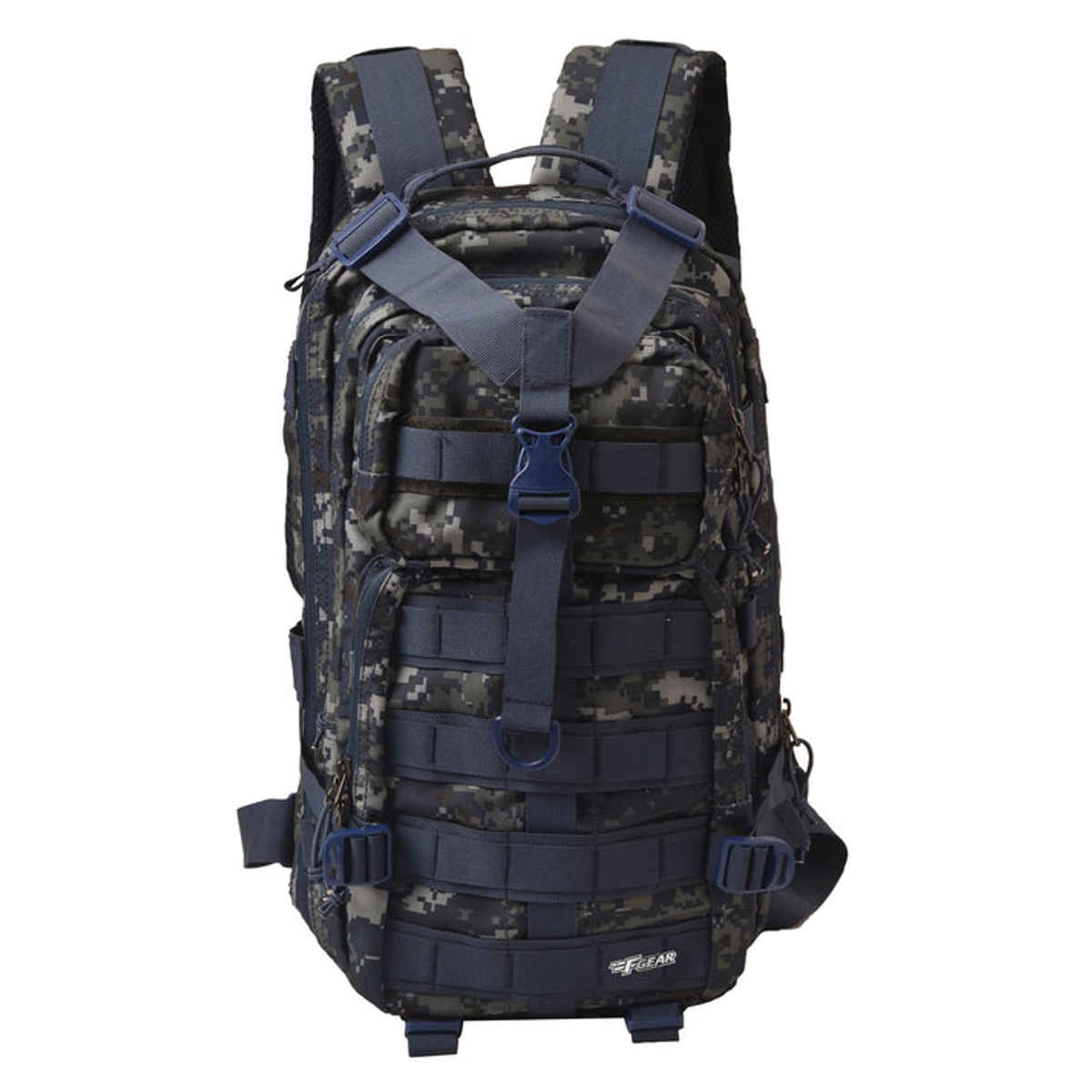 F Gear Unisex Camouflage Polyester 29 L Top Handle Backpack | Blue - Standard