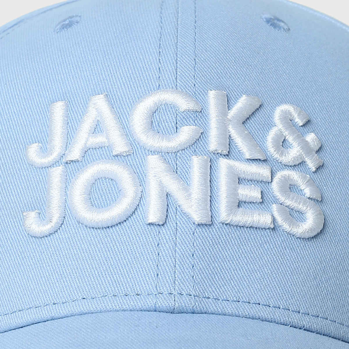 Jack & Jones Men's Embroidered Cotton Baseball Cap | Blue - One Size