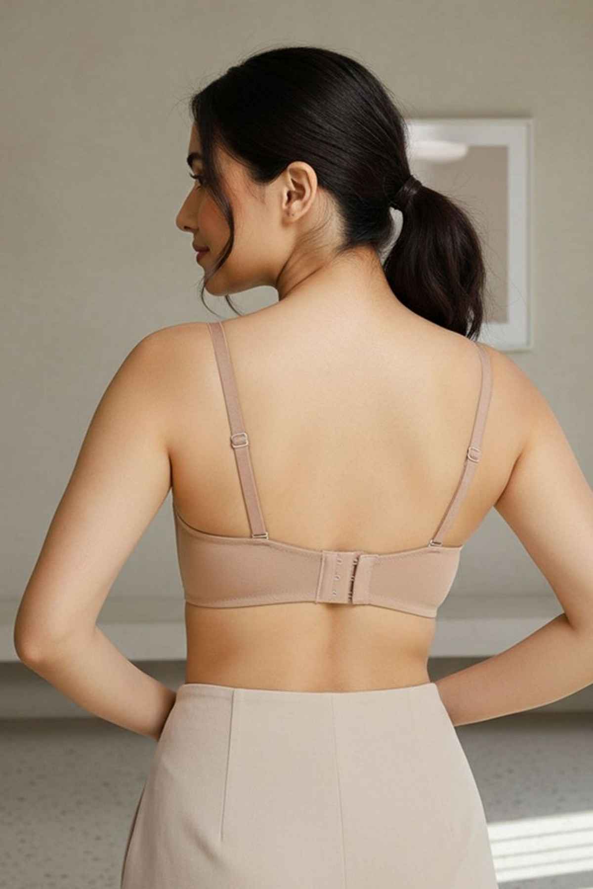 Zivame Padded Wired 3/4Th Coverage Multiway Bra | Skin - 34B