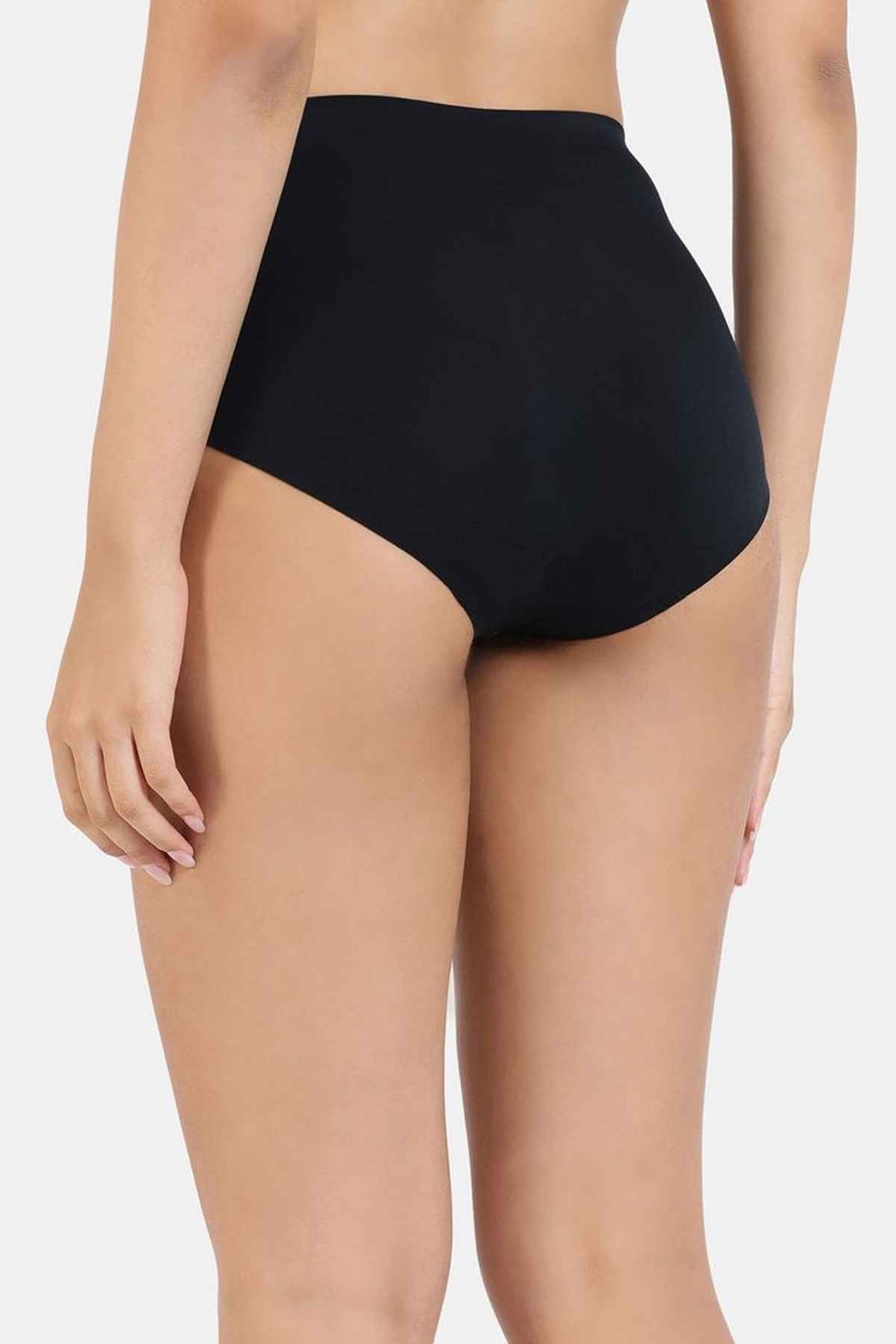 Zivame Shimmering Secrets Low Rise Full Coverage Hipster Panty | Anthracite