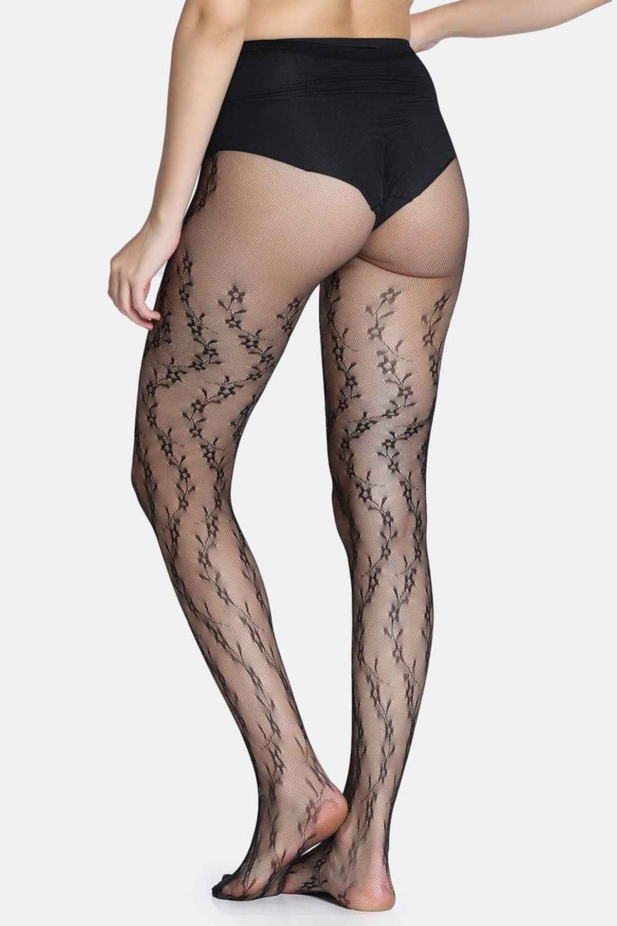 Zivame Fishnet Pantyhose | Black
