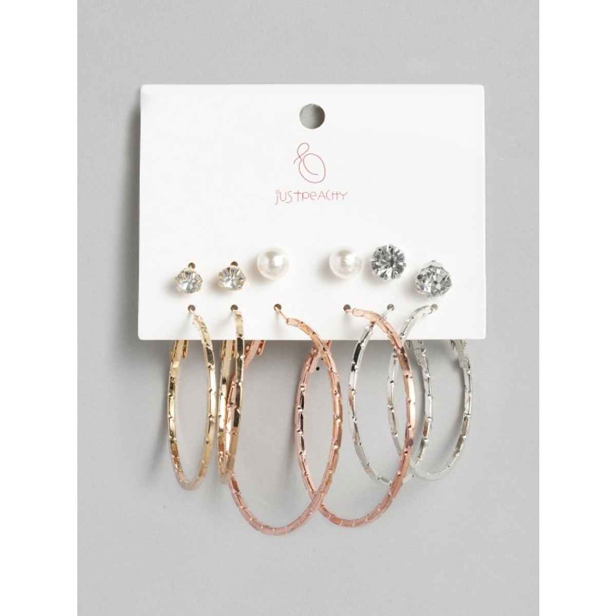 JustPeachy Women's Earrings - Silver | Onesize | JPAW19-208