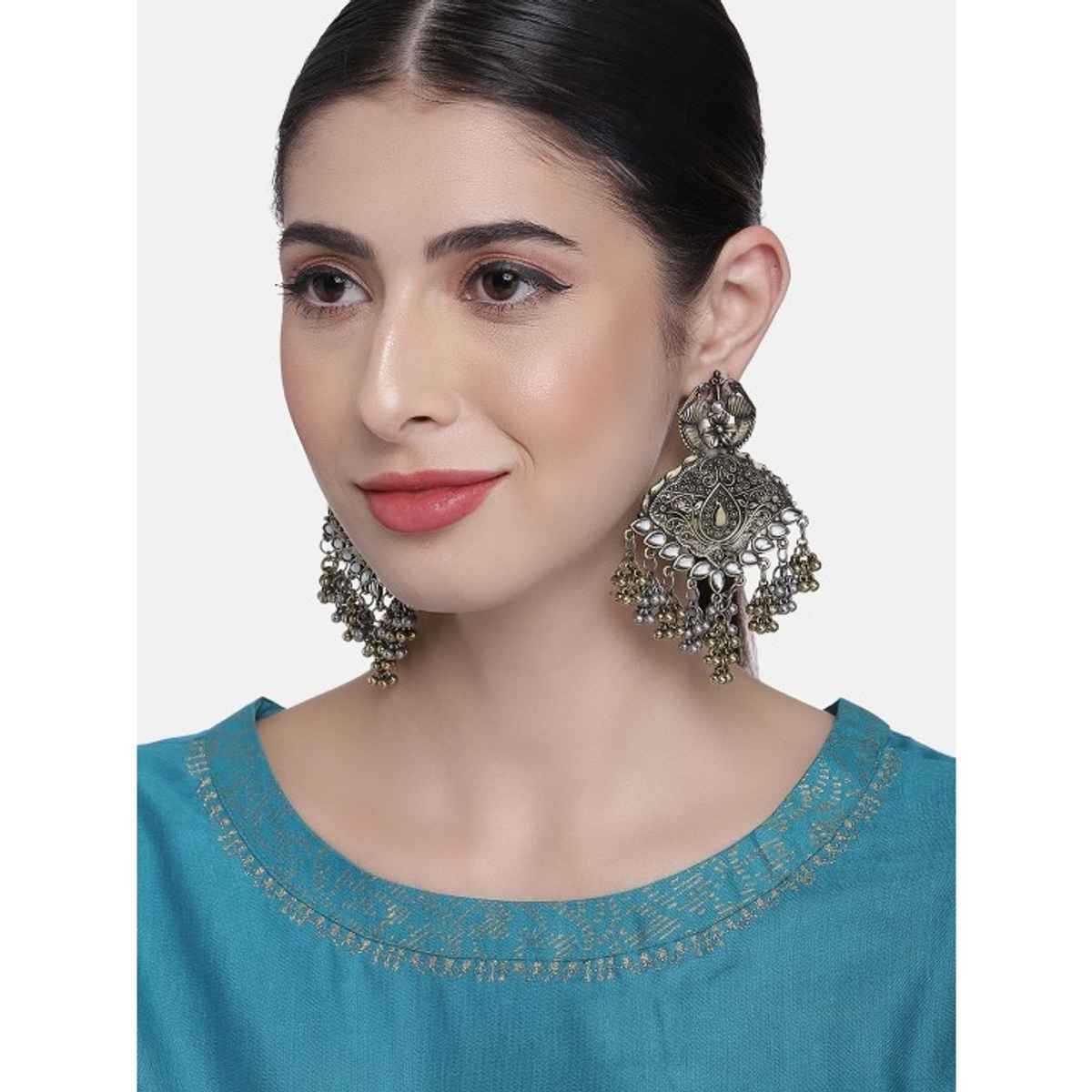 JustPeachy Women's Earrings - Silver | JPSS21-843