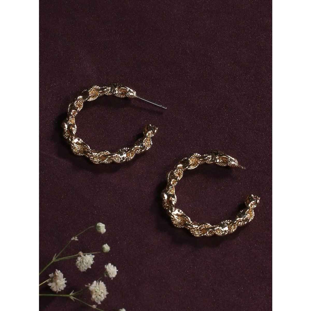 JustPeachy Women's Earrings - Gold | Onesize | LPSS22-305