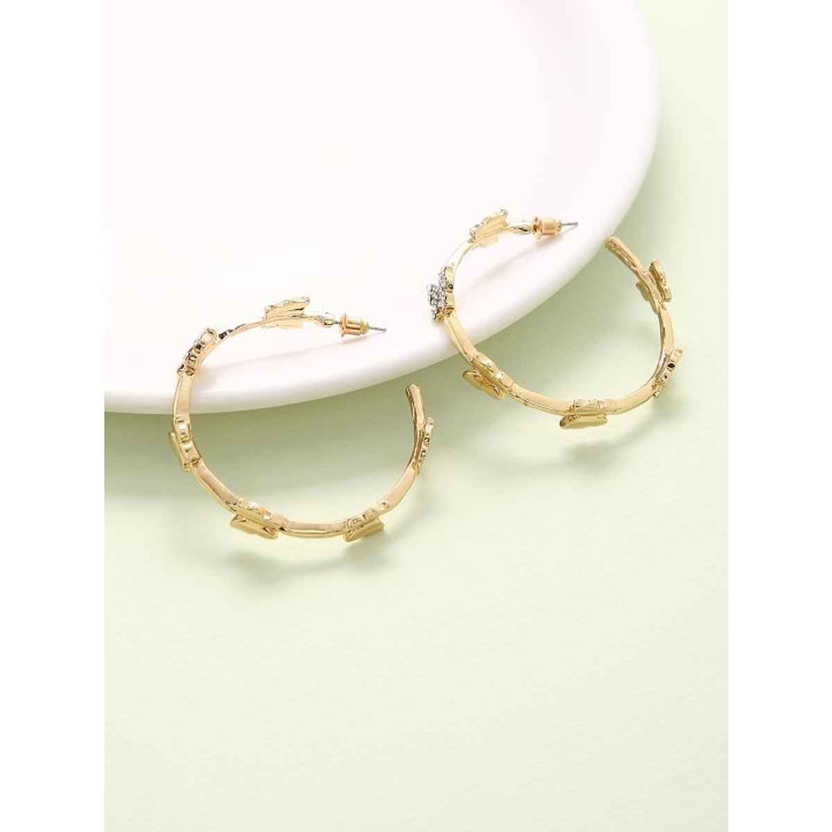 JustPeachy Women's Earrings - Gold | Onesize | LPSS21-151