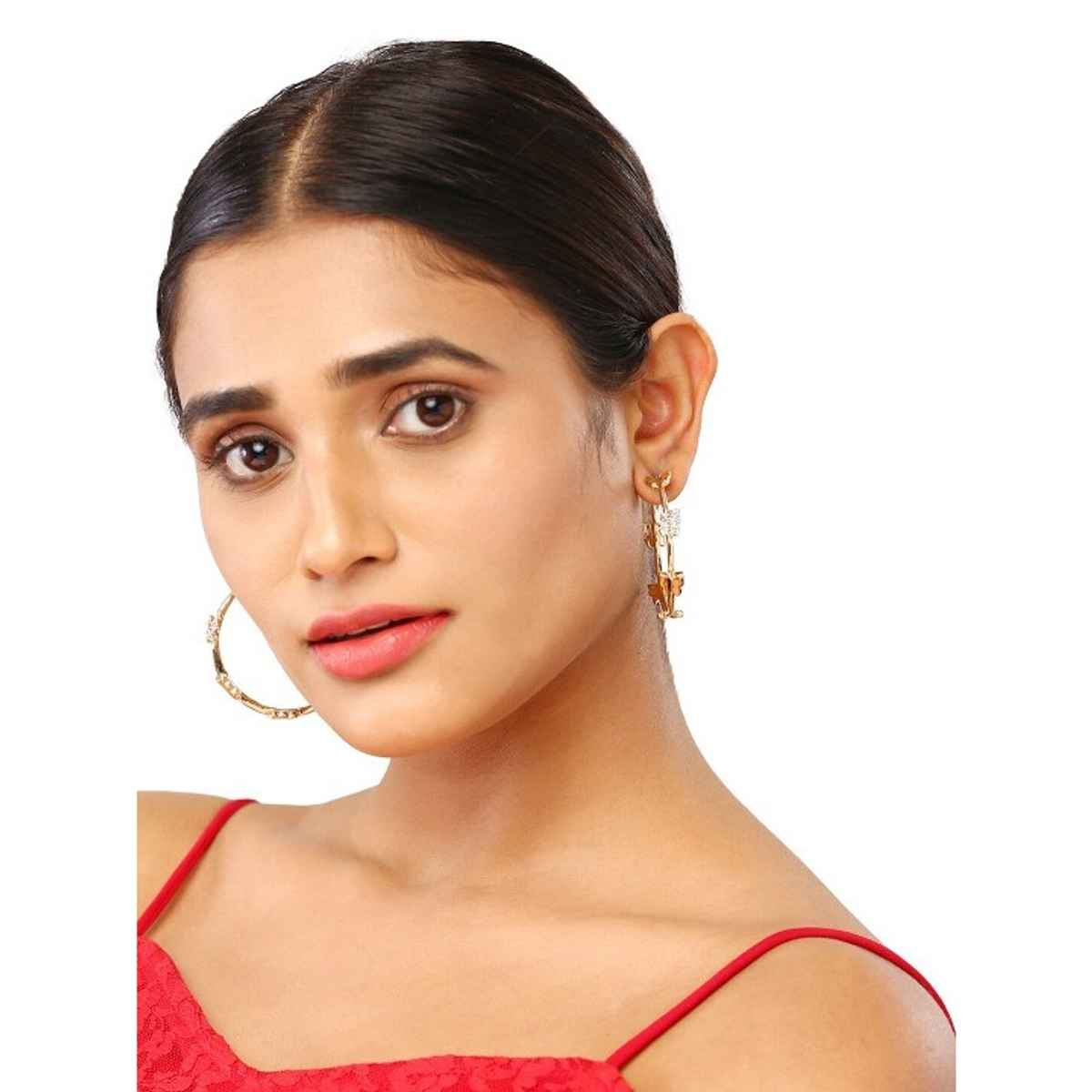 JustPeachy Women's Earrings - Gold | Onesize | LPSS21-151