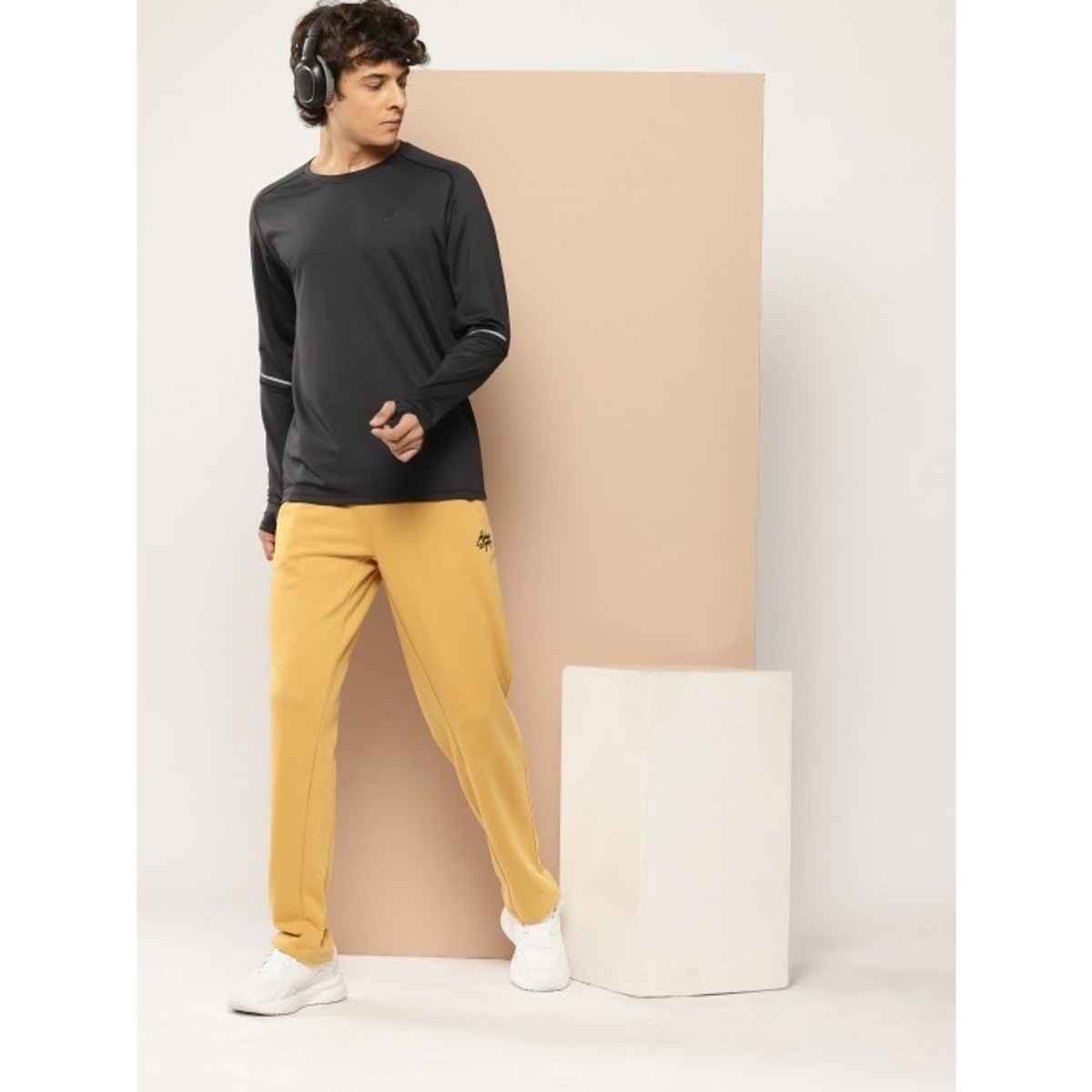 Alcis Men's Track Pant | Yellow - M