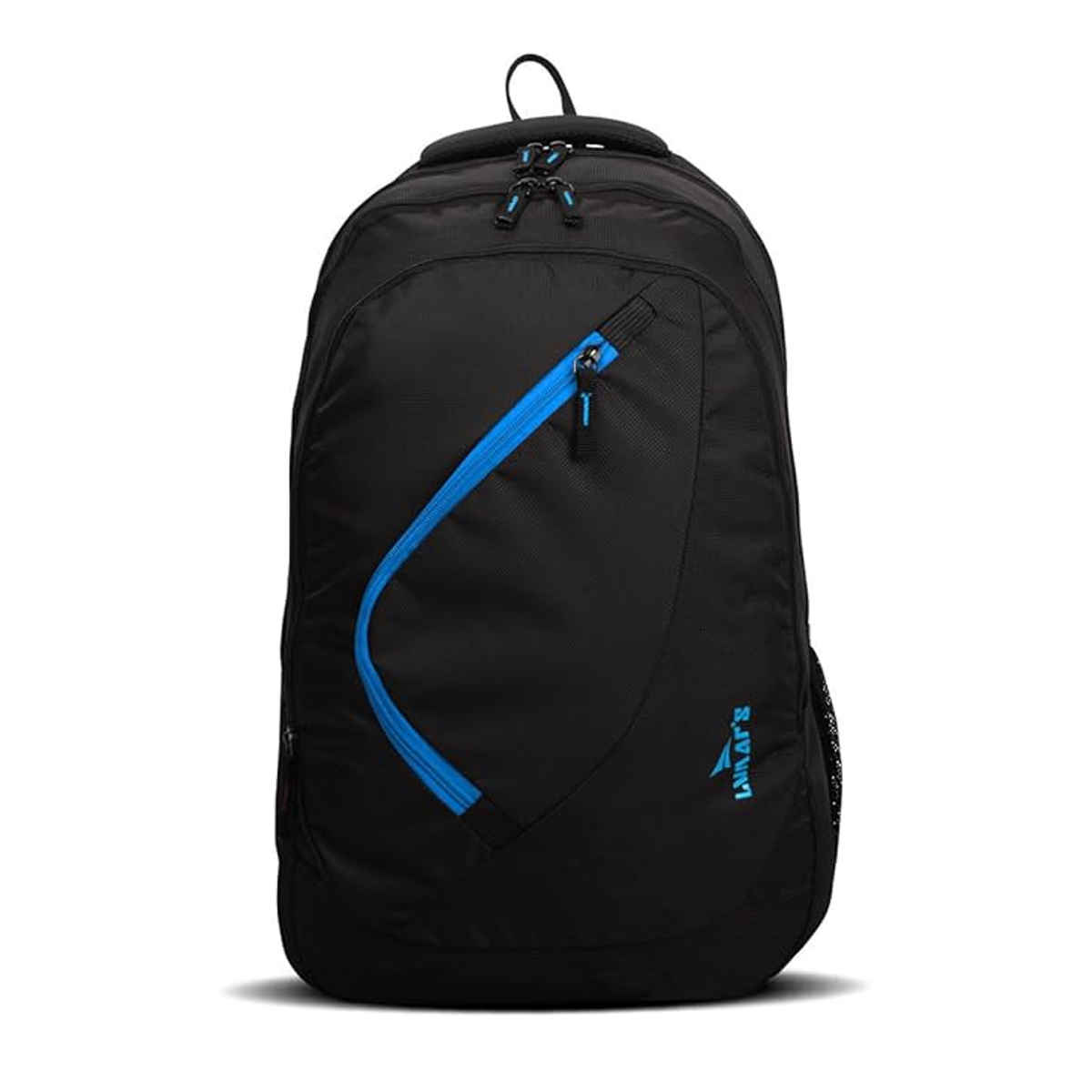Lunar's Unisex Solid Polyester 35 L Backpack | Black and Blue - 19 Inches