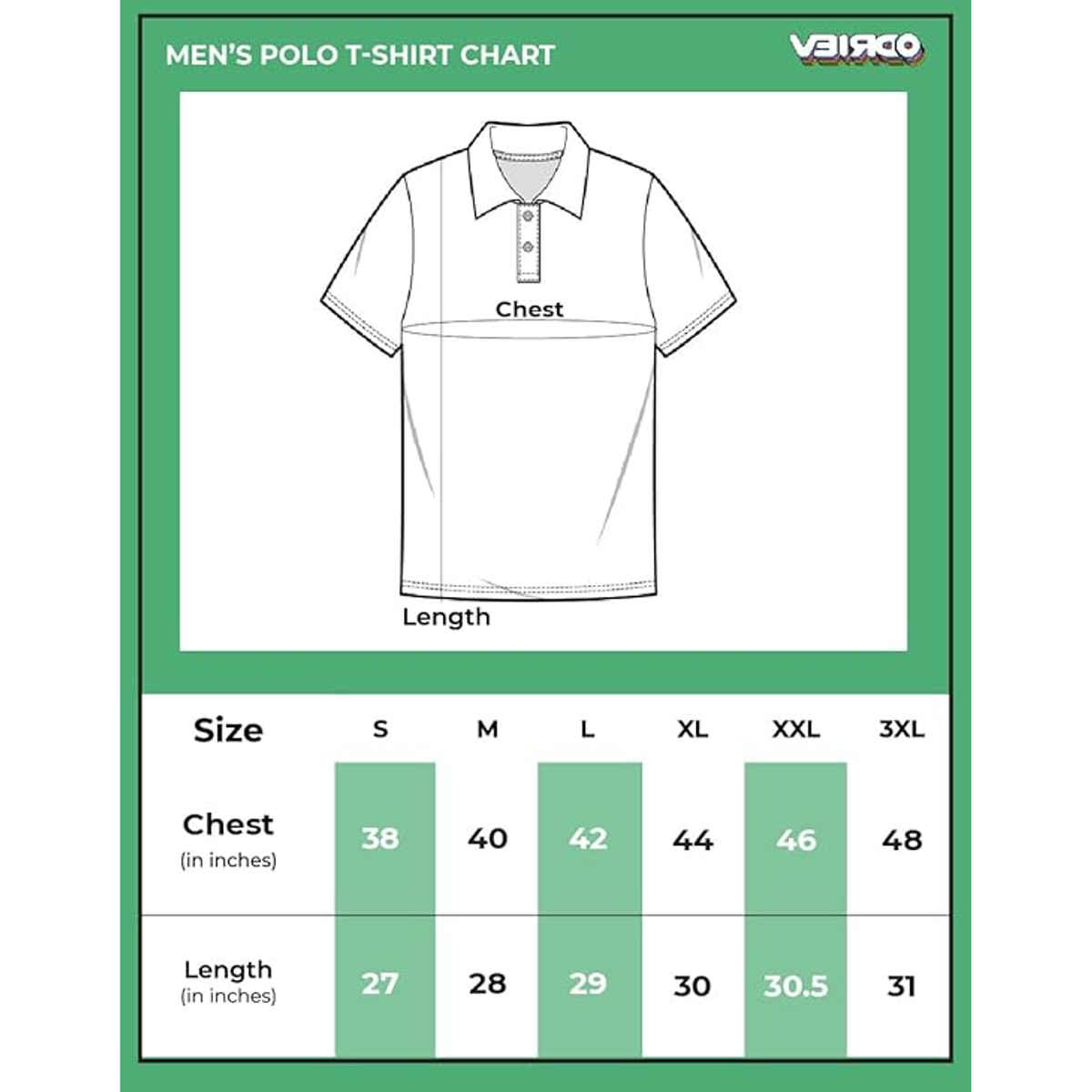 VEIRDO Men's Solid Regular Polo T-Shirt | TSH BLK POLO | Black - S