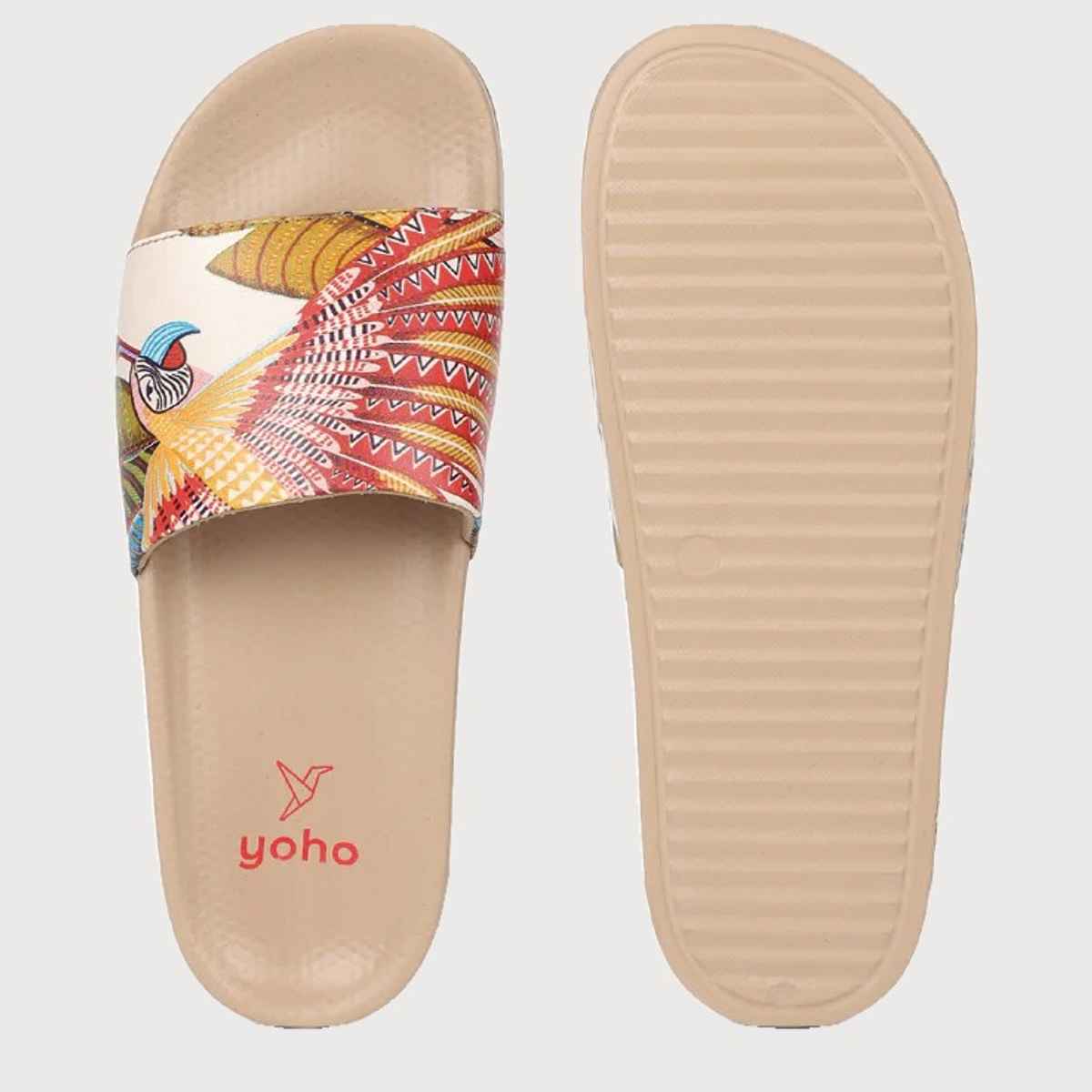 Yoho Women Sliders Tropica | Cream | UK 6