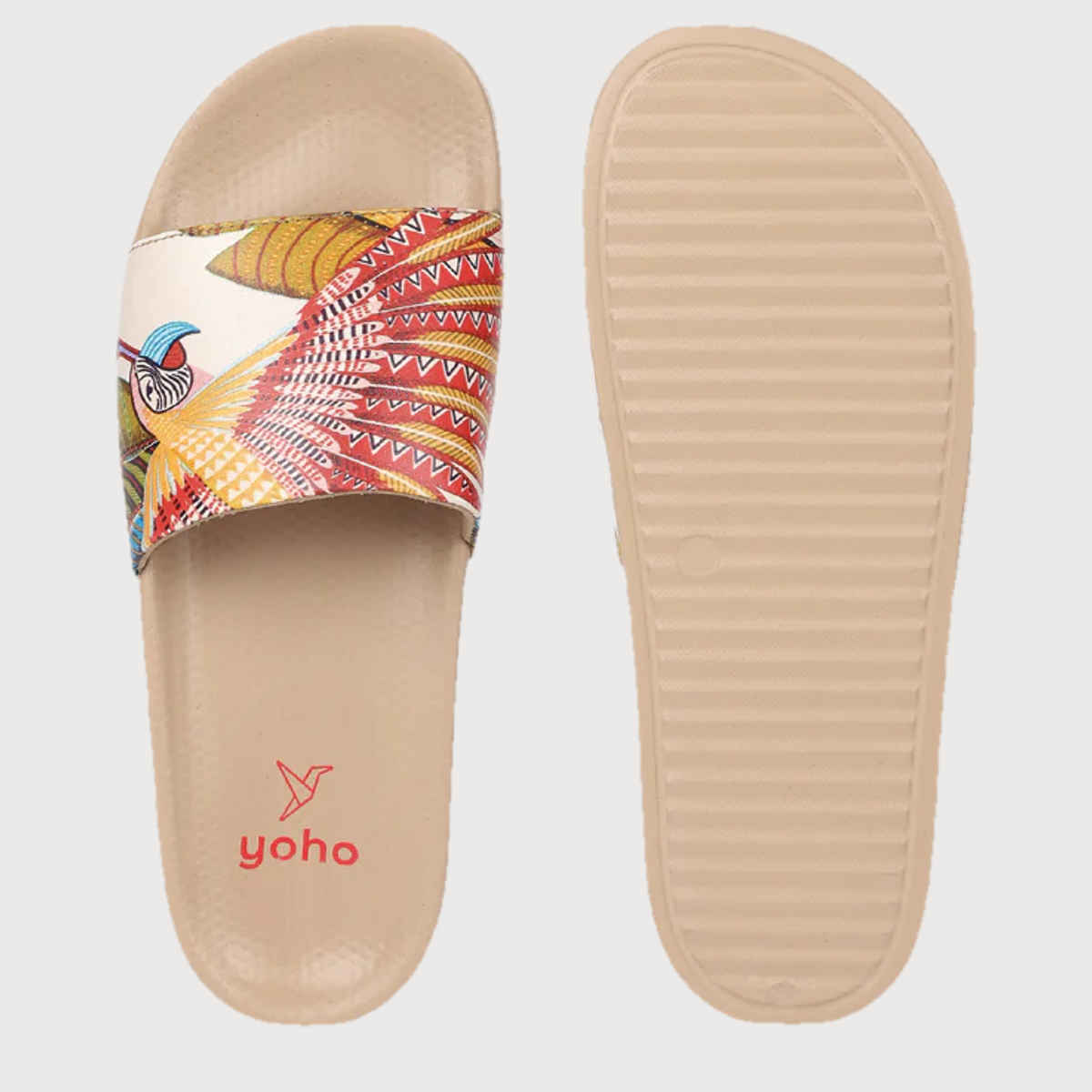 Yoho Women Sliders Tropica | Cream | UK 5