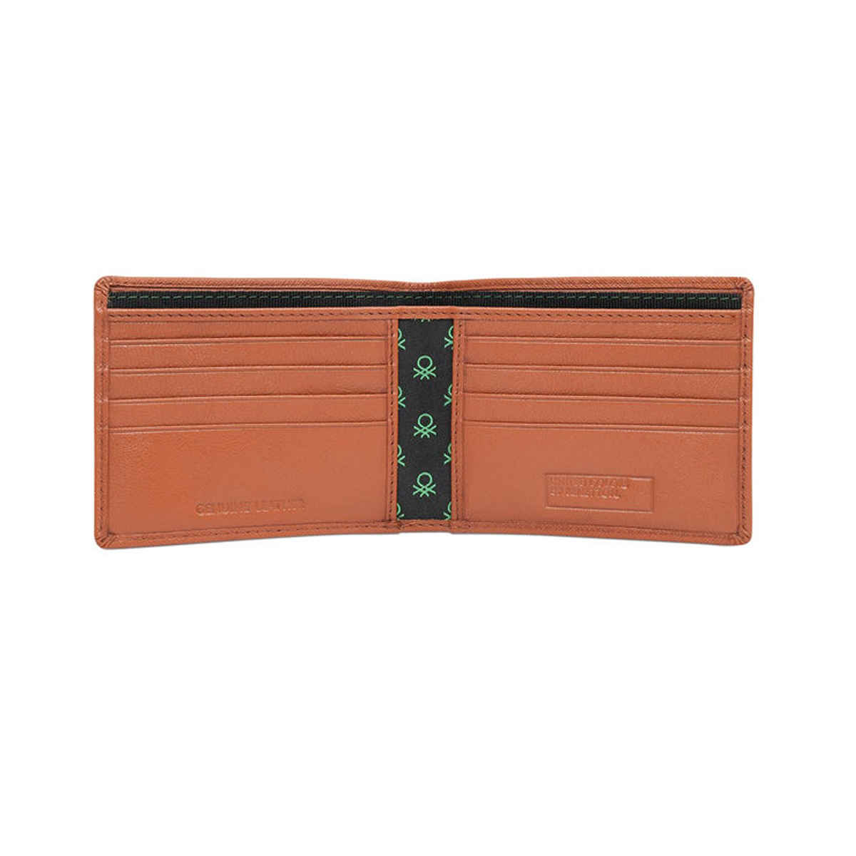United Colors Of Benetton Men's Solid Leather Wallets | Tan