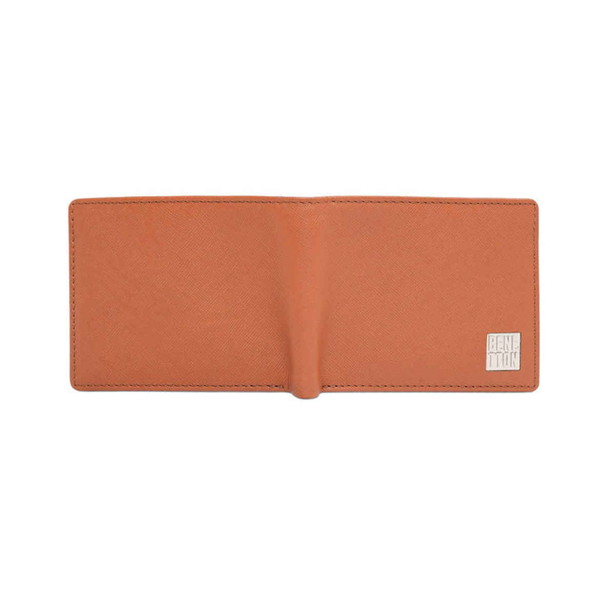 United Colors Of Benetton Men's Solid Leather Wallets | Tan