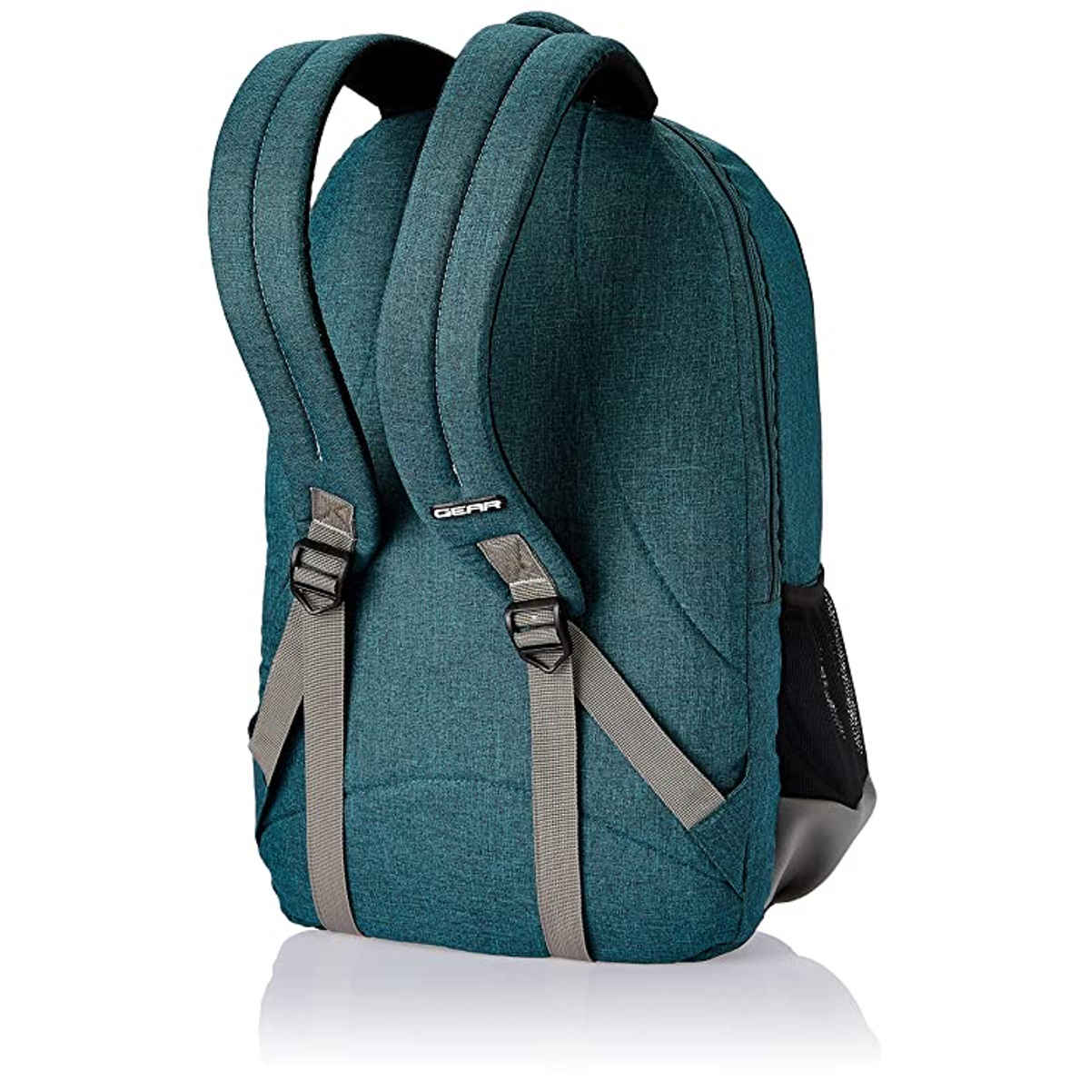 Gear Unisex Colorblocked Polyester 25 L Backpack | Green and Grey - 19 Inches