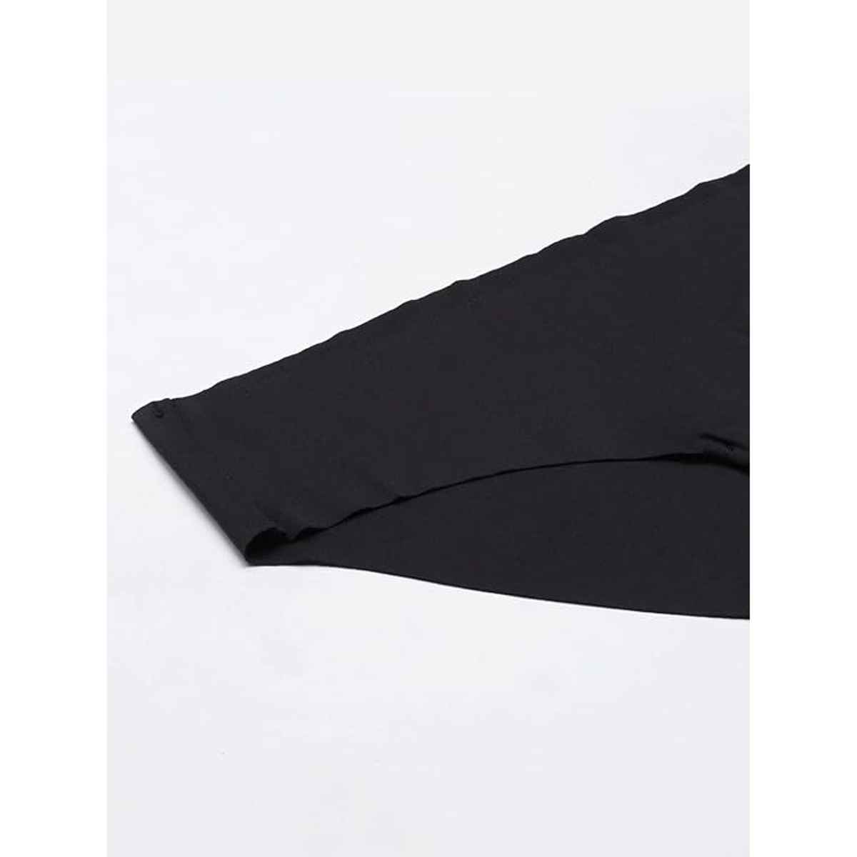 Enamor Women's PB40 100% Cotton Crotch Bikini Panty|Low Waist | Jet Black-XL