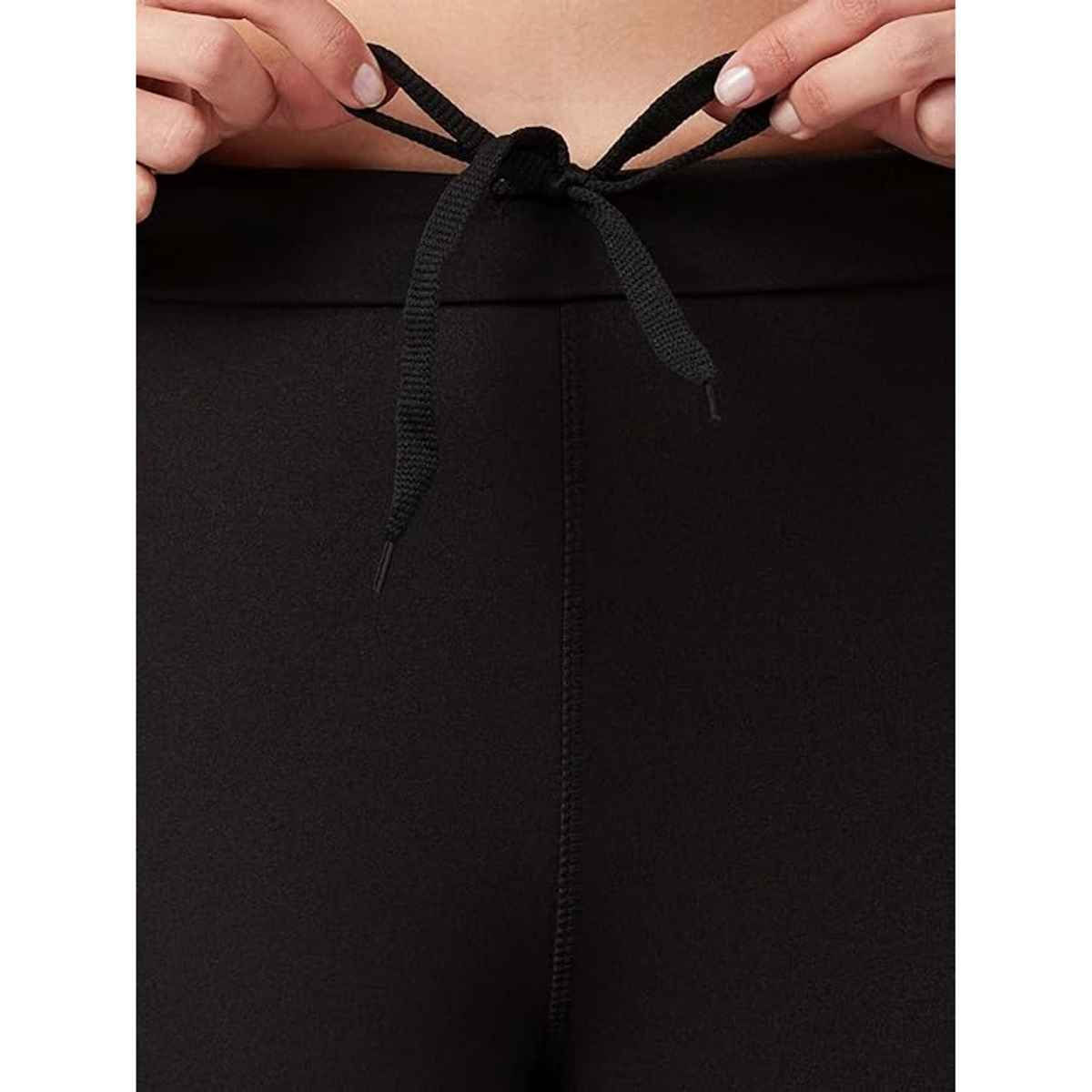 Blinkin Women's Gym Pants & Tights - Black | Workout | With Mesh Insert & Side Pockets | S