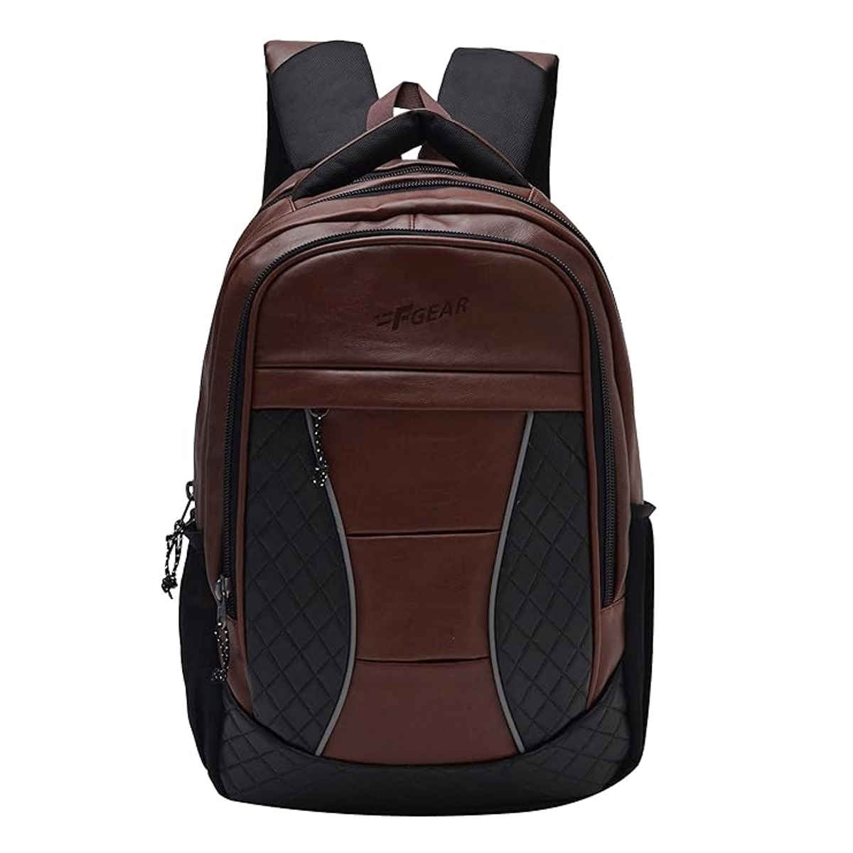 F Gear Unisex Solid Synthetic 32 L Laptop Backpack | Brown - M