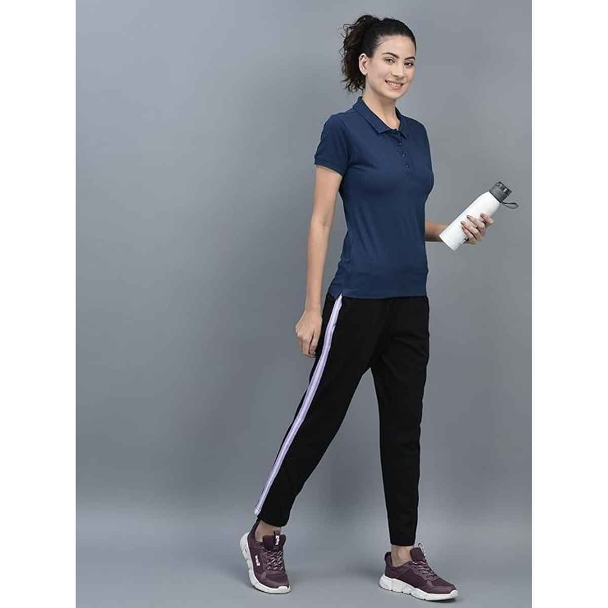 Dollar Women Polo T-shirt - Navy | Premium Cotton | M