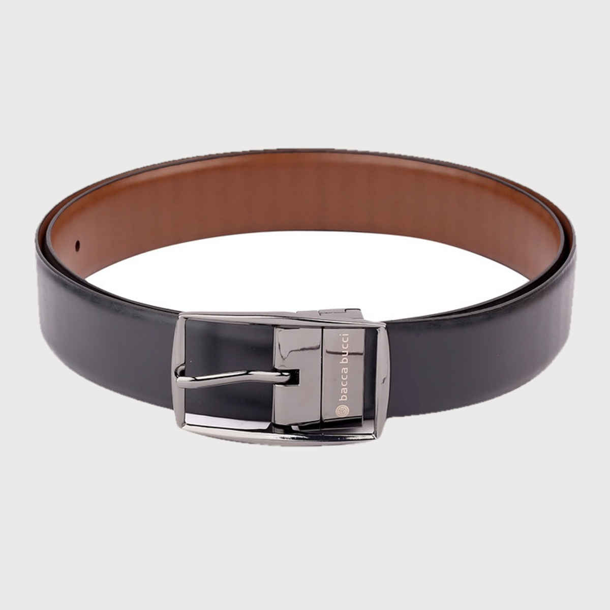Bacca Bucci Reversible Genuine Leather Classic Dress Belt for Men-black & Brown Waist | 36