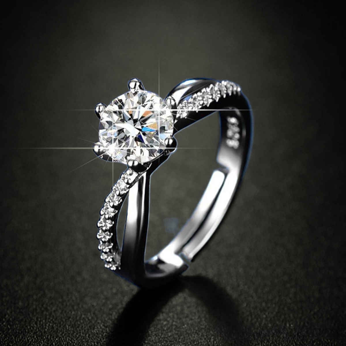 Beautynx Classic Grace Diamond Ring | Silver | BNX-RNG-0500