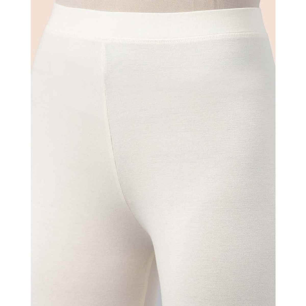 Twin Birds Women's Viscose Churidar Legging | 1503V | Vanilla - M