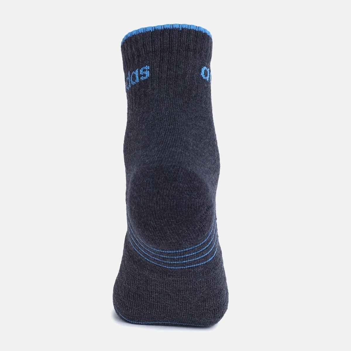 Adidas Men's Select Terry Ankle Socks | One Size | Grey Melange