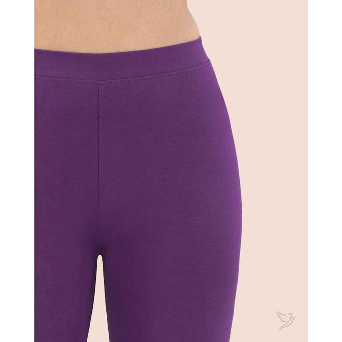 Twin Birds Women's Viscose Ankle Legging | 1502V | Plum Jam - M