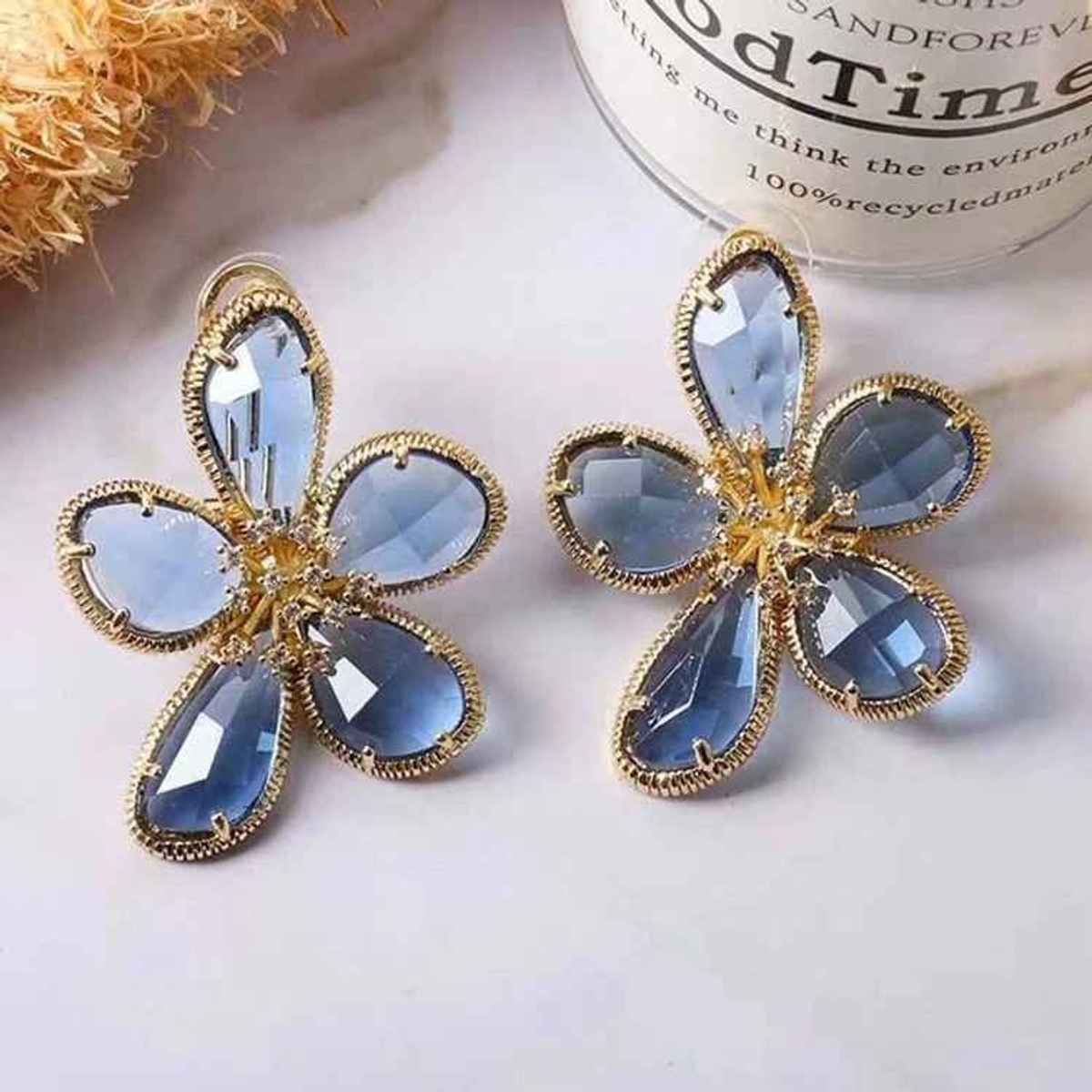 Just Lil Things Blue Pin Earrings | jlt11467
