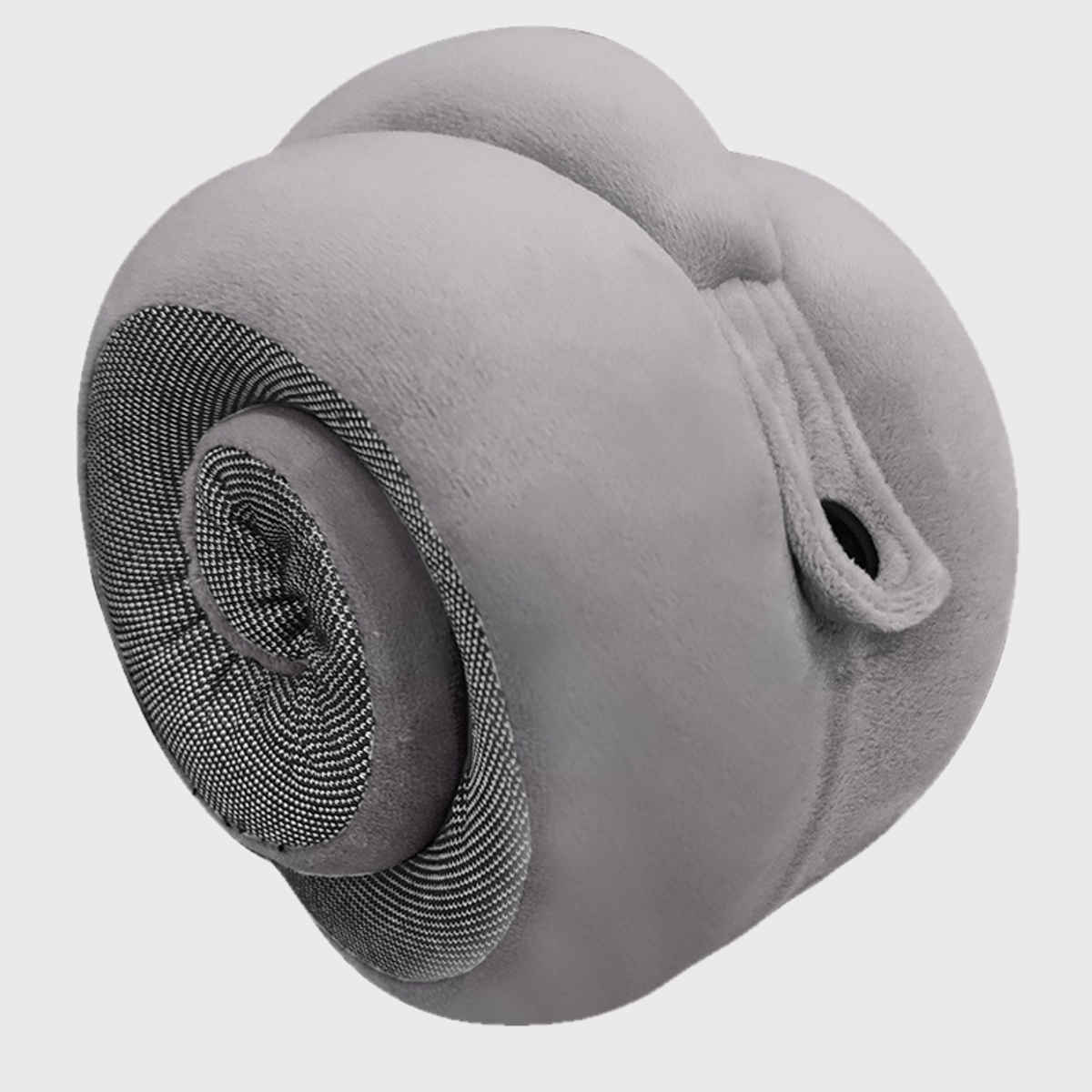 Billebon Unisex Memory Foam Neck Pillow | Grey - Free Size