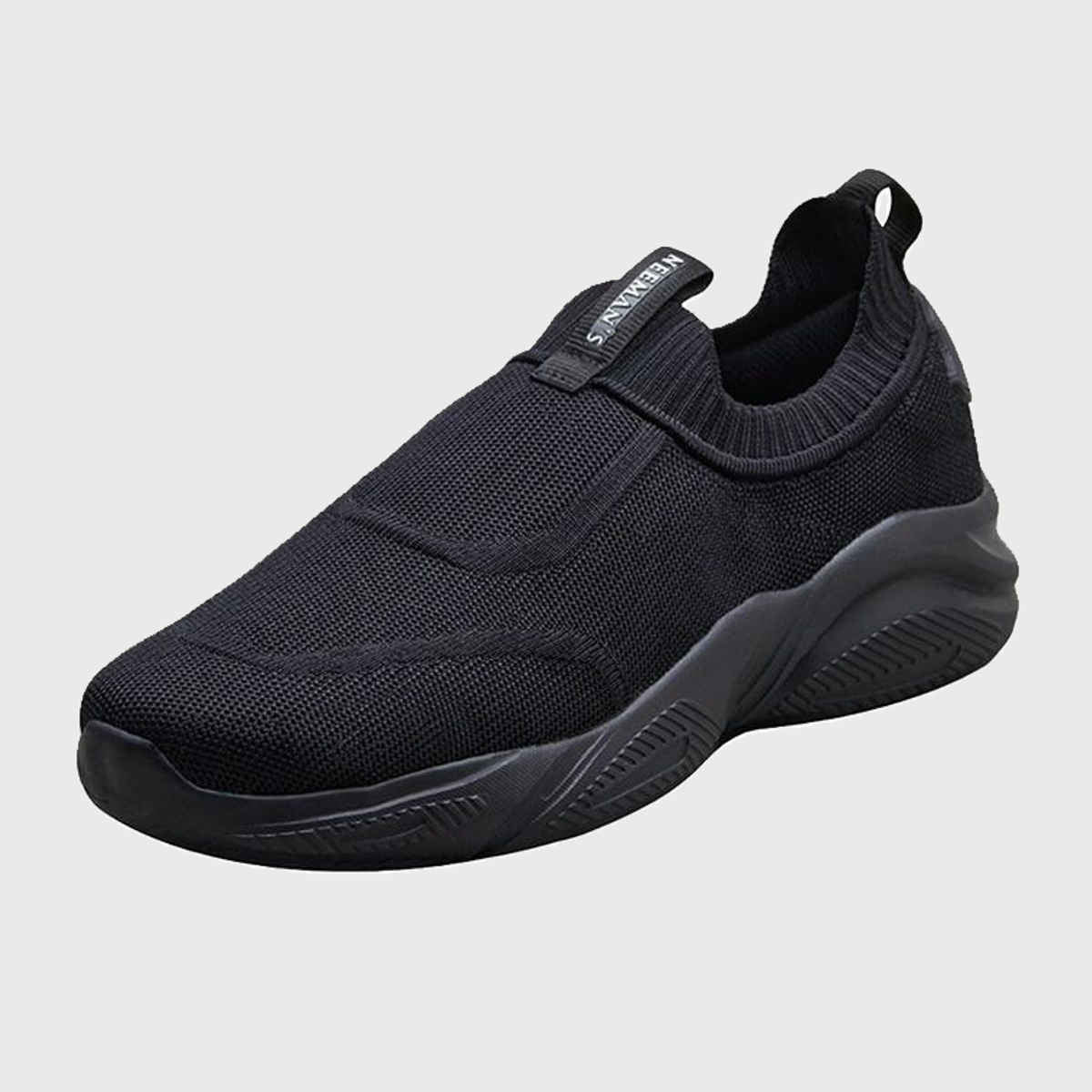 Neeman's Sole Max Slip-ons | Black | Size- 8