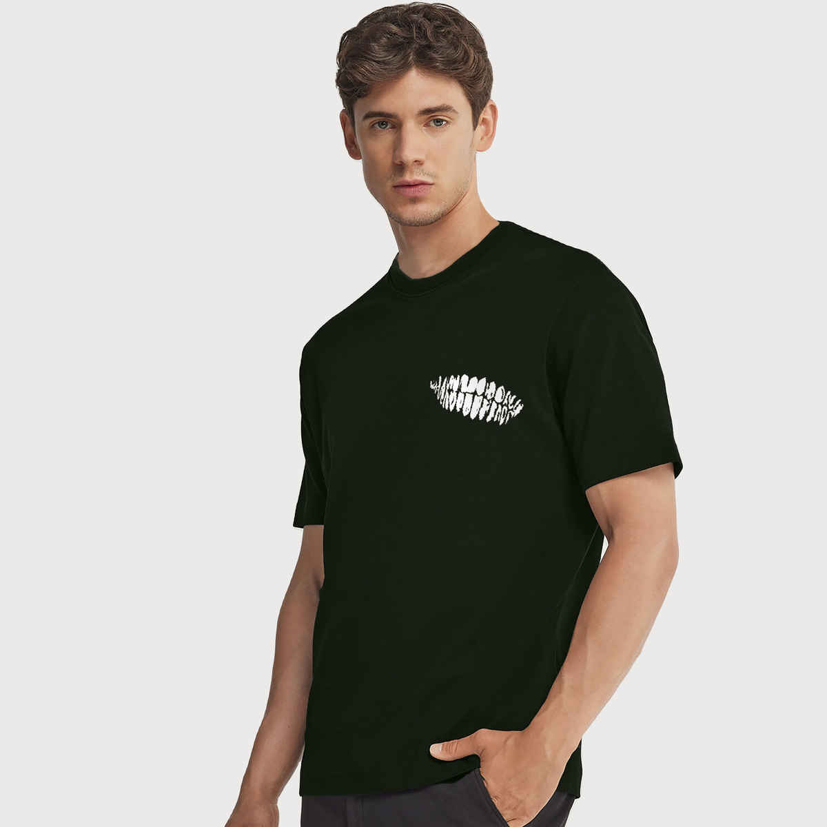 De Tees Men's Half Sleeve T-shirt | MHS-ZOLO | Black - XL