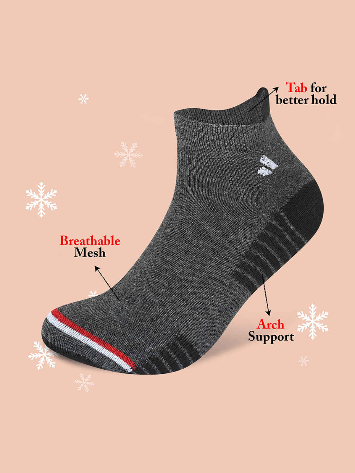 Sjeware Unisex Solid Combed Cotton Ankle Socks | Assorted - One Size
