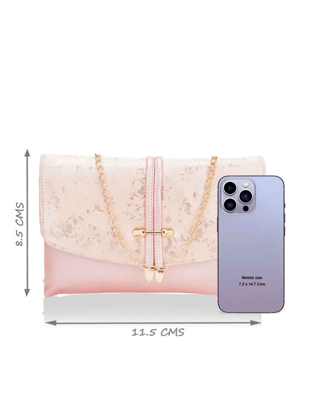 Lavie Women's Chirpy Envelope Clutch | Small | Light Pink