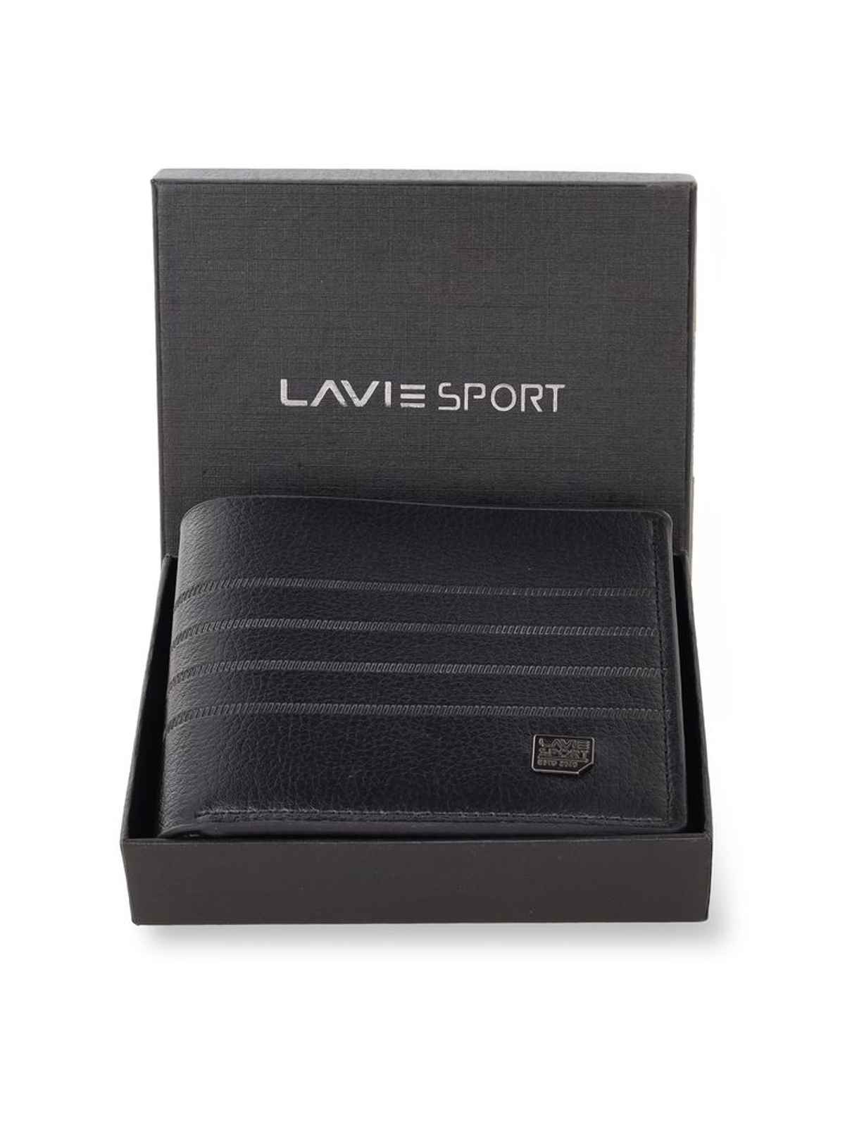 Lavie Sport Men's Alfred Z Black Wallet | 4 Card Slot