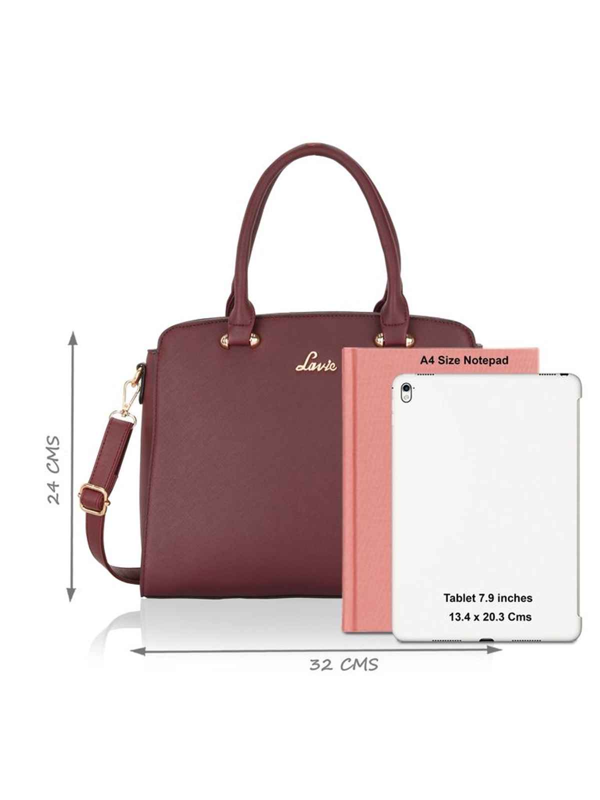 Lavie Women's Ushawu Medium Dome Satchel Handbag | Ladies purse | Shoulder Bag