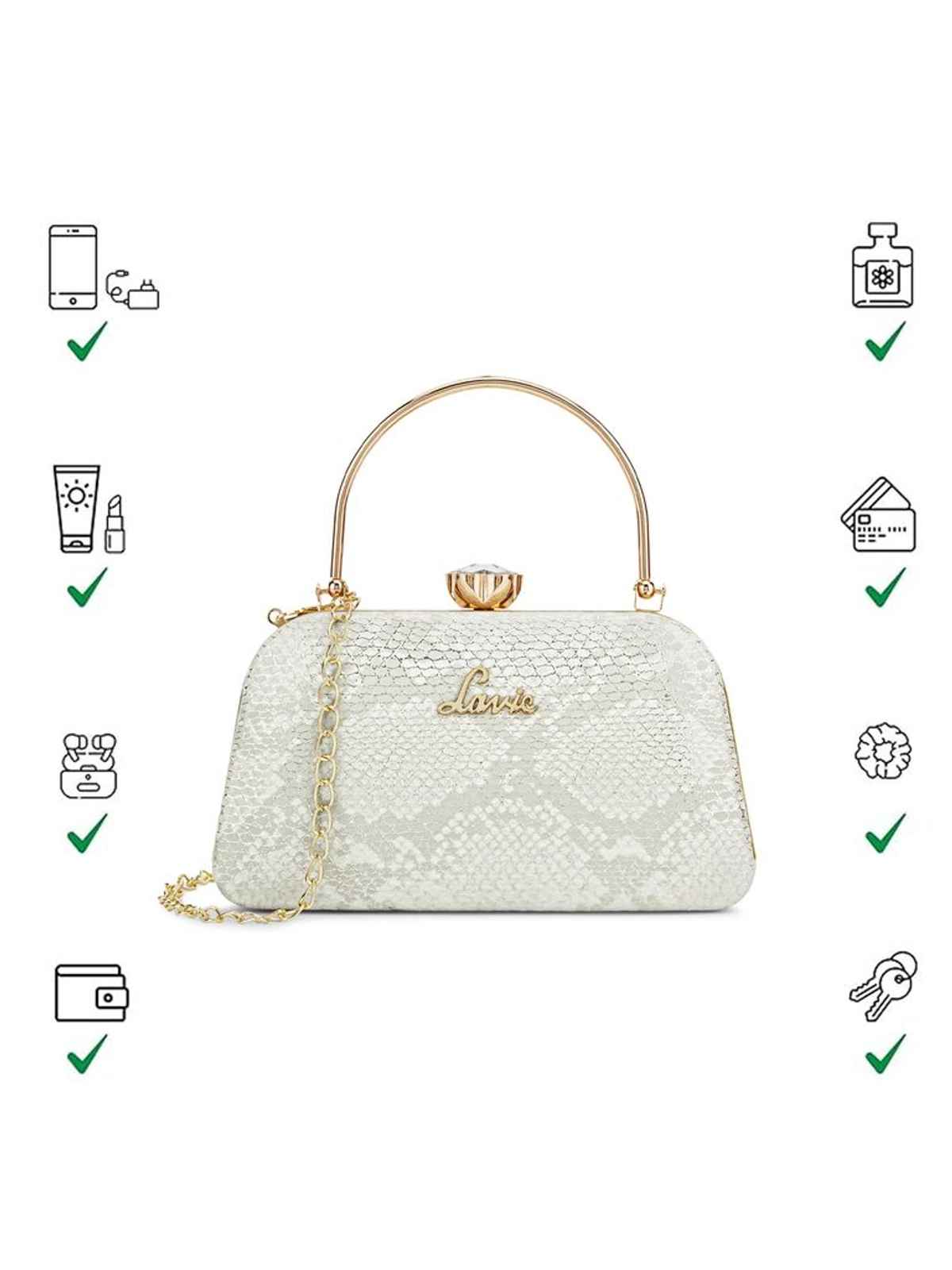 Lavie Women's Twink Framed Clutch | White