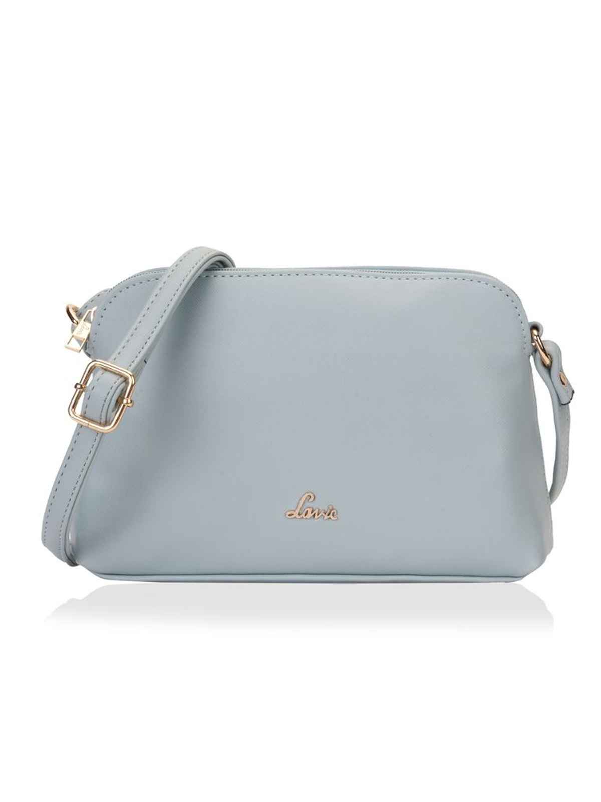 Lavie Women's Archer Pu Sling Bag | Premium Saffiano Texture | Medium | Blue