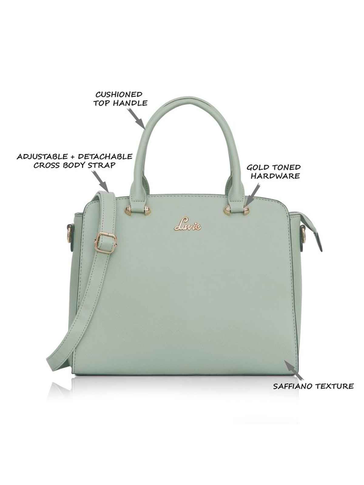 Lavie Women's Hand Bag | Medium | Mint
