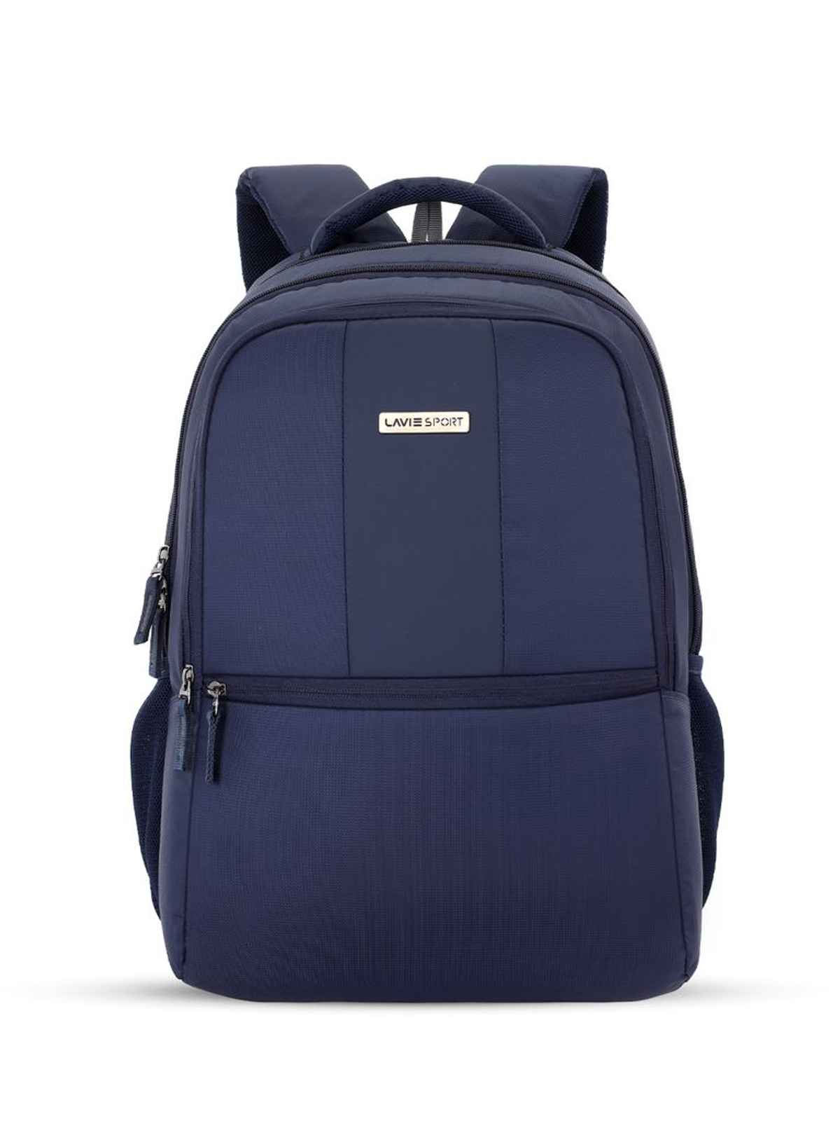 Lavie Sport Unisex Solid Polyester Laptop Backpack | Navy | M | (31.5 x 19 x 47 cm)