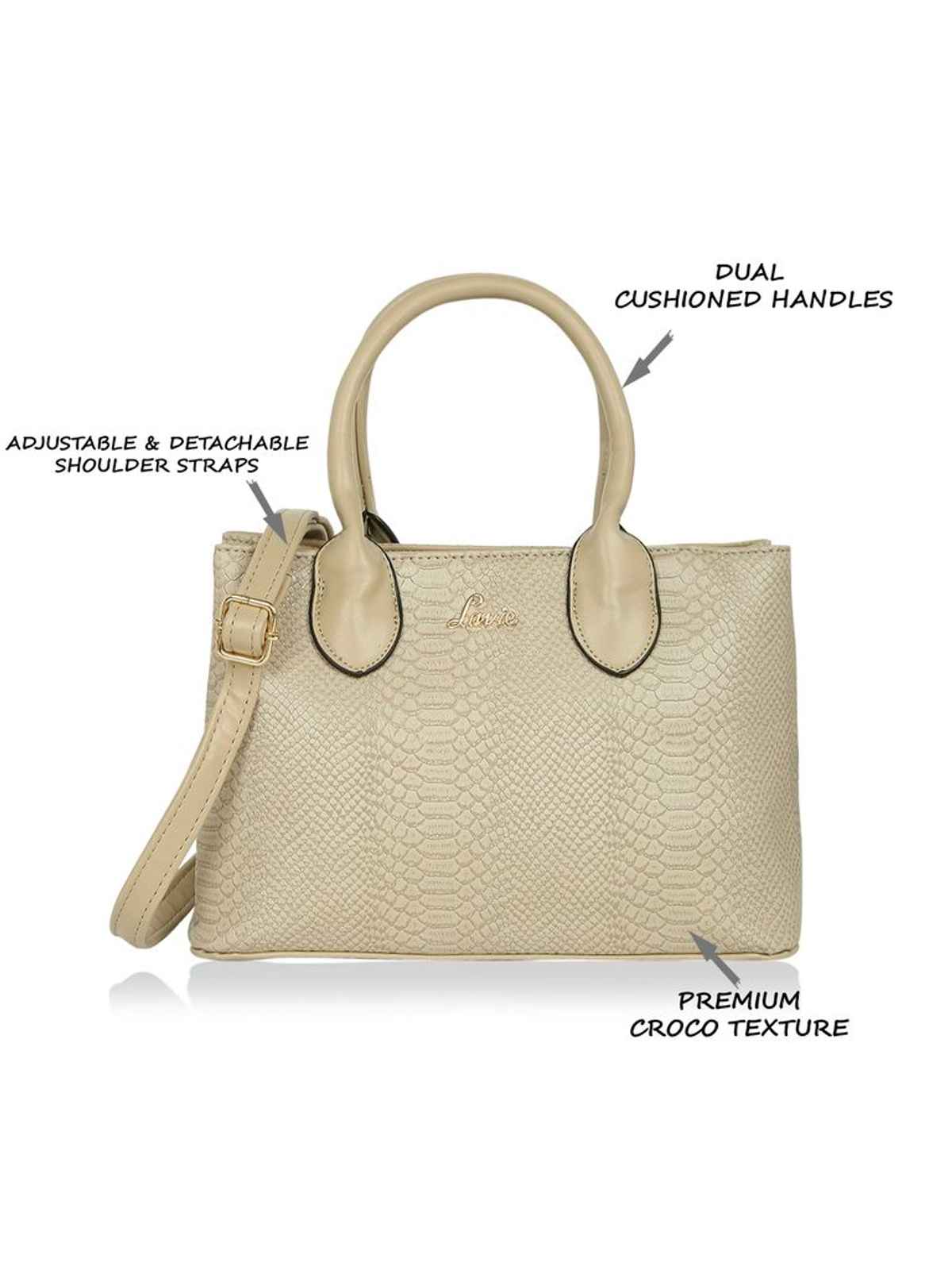 Lavie Women's Ficus 1 Medium Satchel | Beige