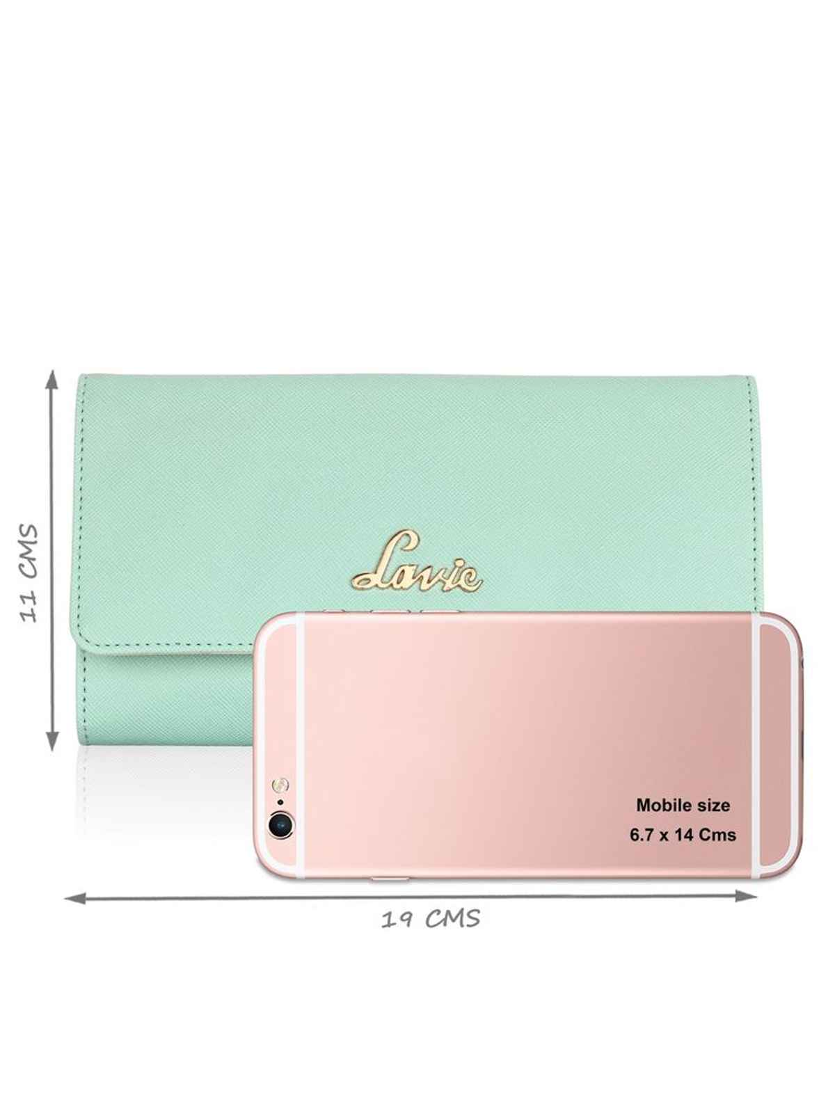 Lavie Women's Trifiano Trifold Wallet | Mint | Large | (19 X 2 X 11 Cm)