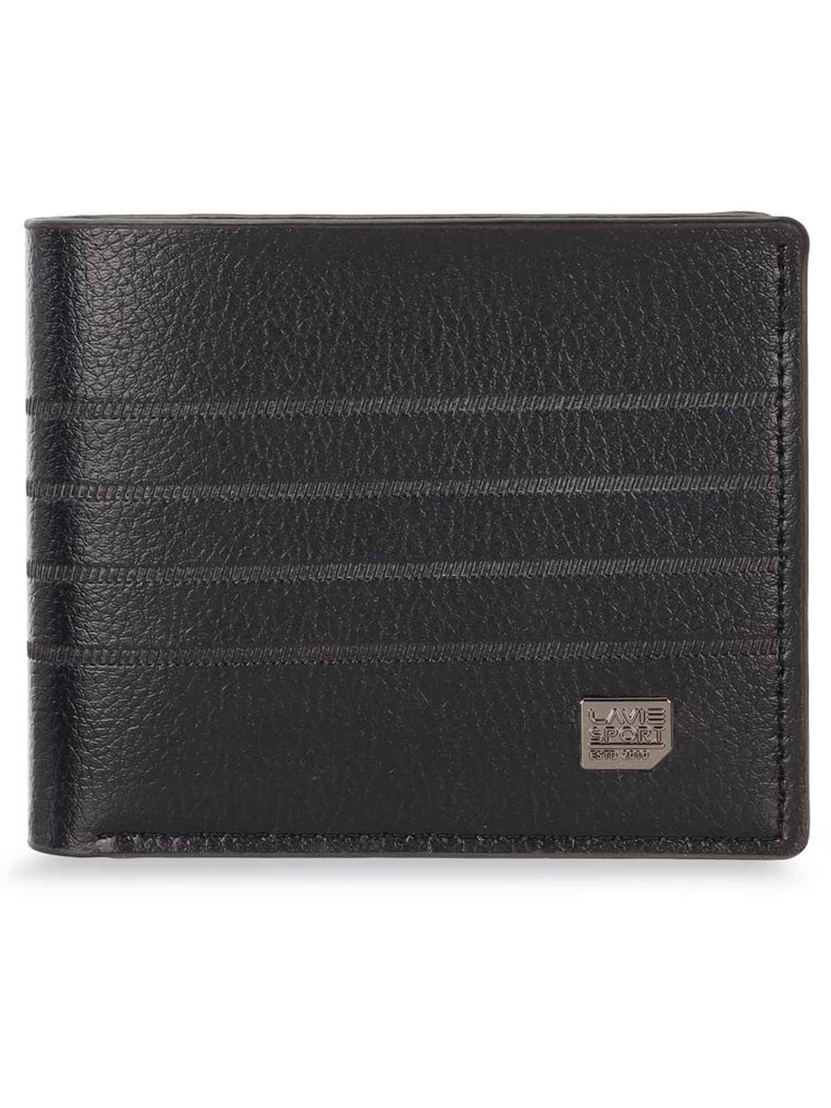 Lavie Sport Men's Alfred Z Black Wallet | 4 Card Slot