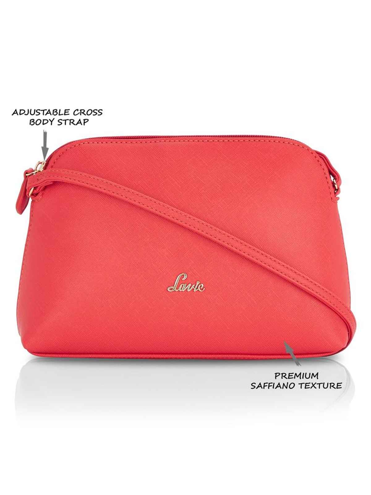 Lavie Women's Hand Bag | Medium | Coral