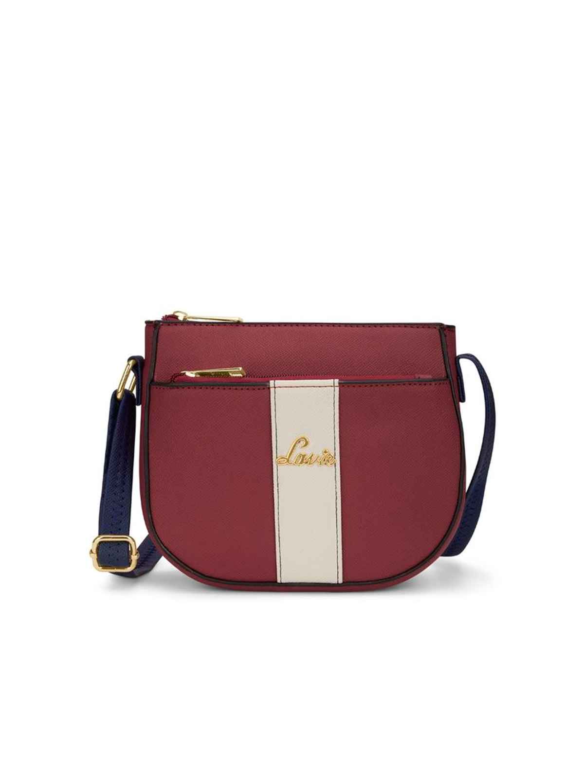 Lavie Women's Colourblock Spade Crossbody Sling Bag | Ladies Purse Handbag | Red